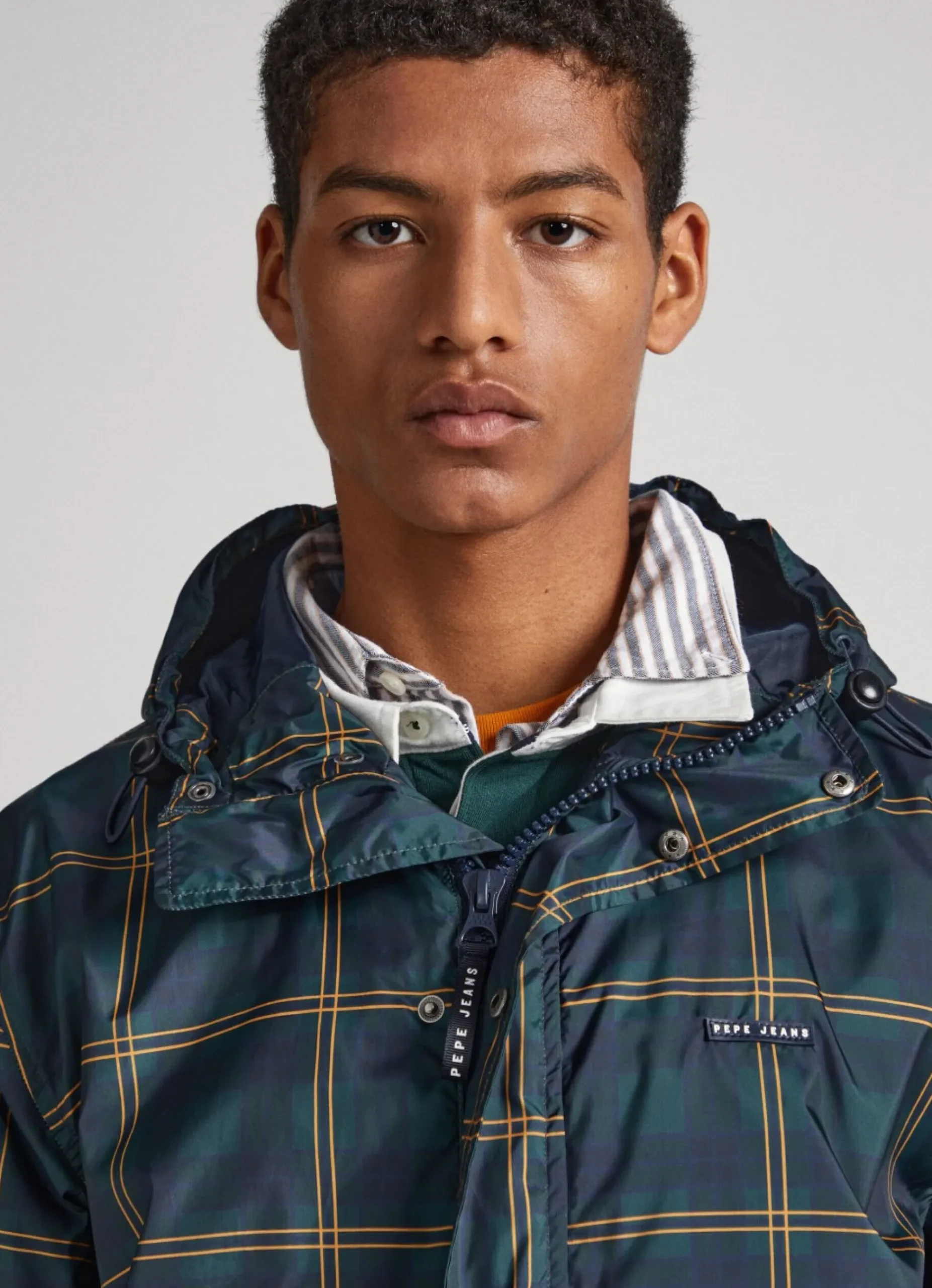 Homem Pepe Jeans Casaco E Jaquetas>Anoraque Acolchoado Xadrez
