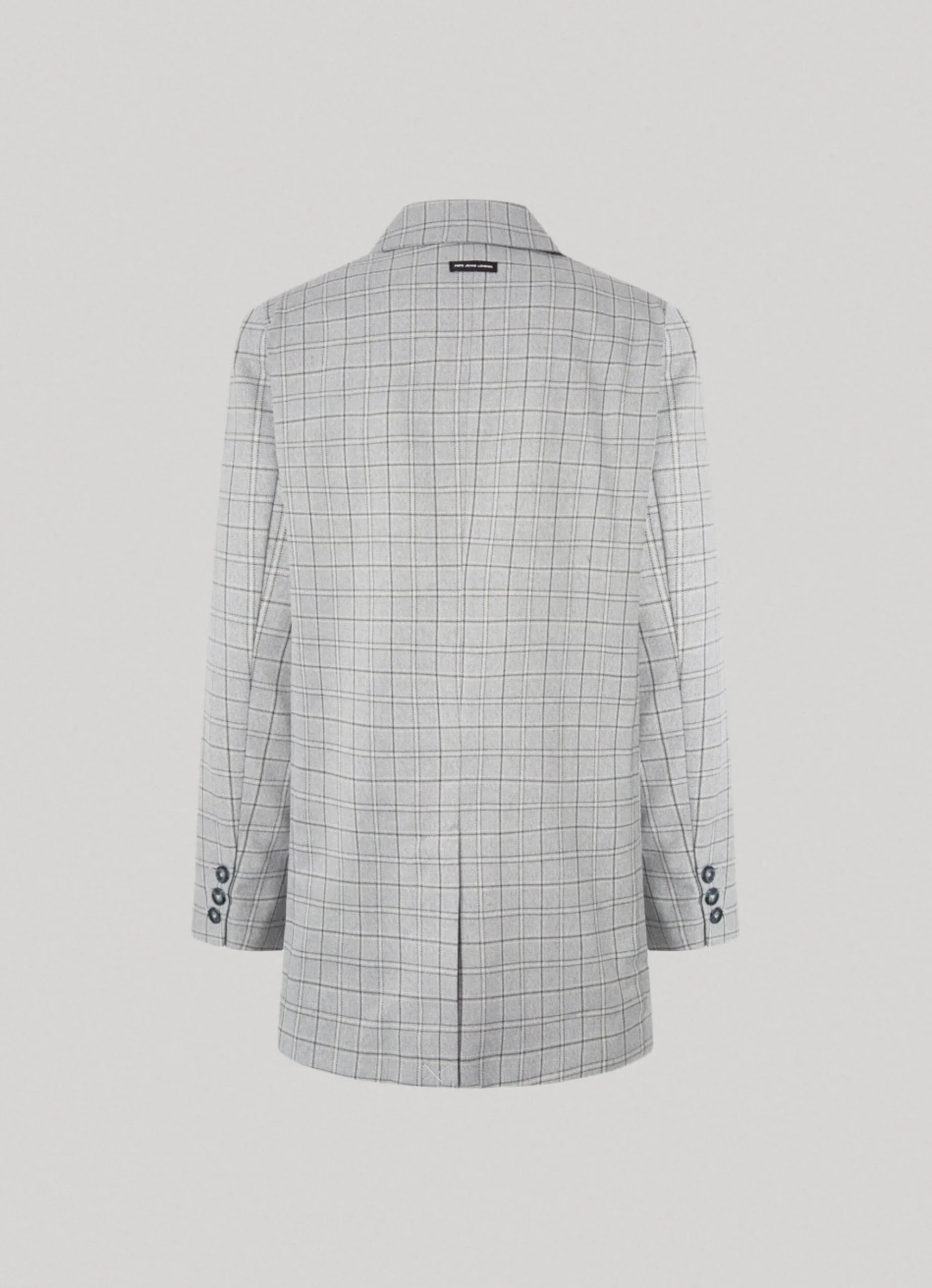 Mulher Pepe Jeans Casaco E Jaquetas>Blazer Sarja Padrao Xadrez