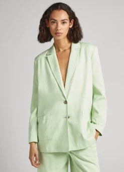 Mulher Pepe Jeans Casaco E Jaquetas>Blazer Tecido Sarja