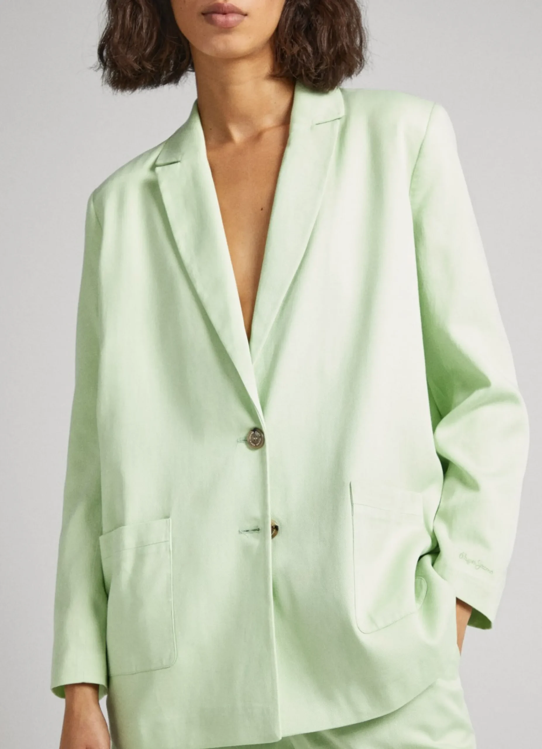 Mulher Pepe Jeans Casaco E Jaquetas>Blazer Tecido Sarja