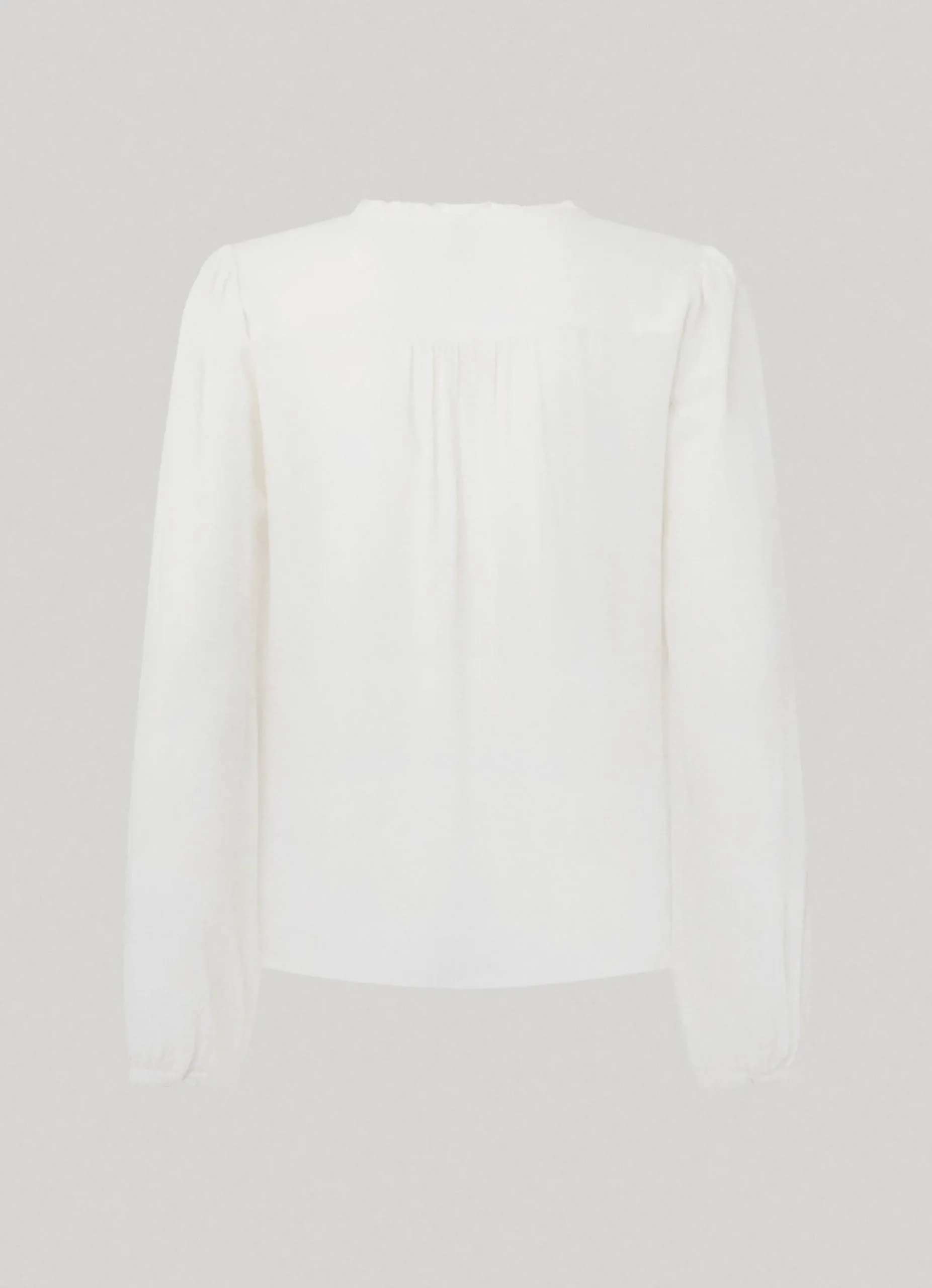 Mulher Pepe Jeans Camisas E Blusas>Blusa Bordada Com Corte Romantico