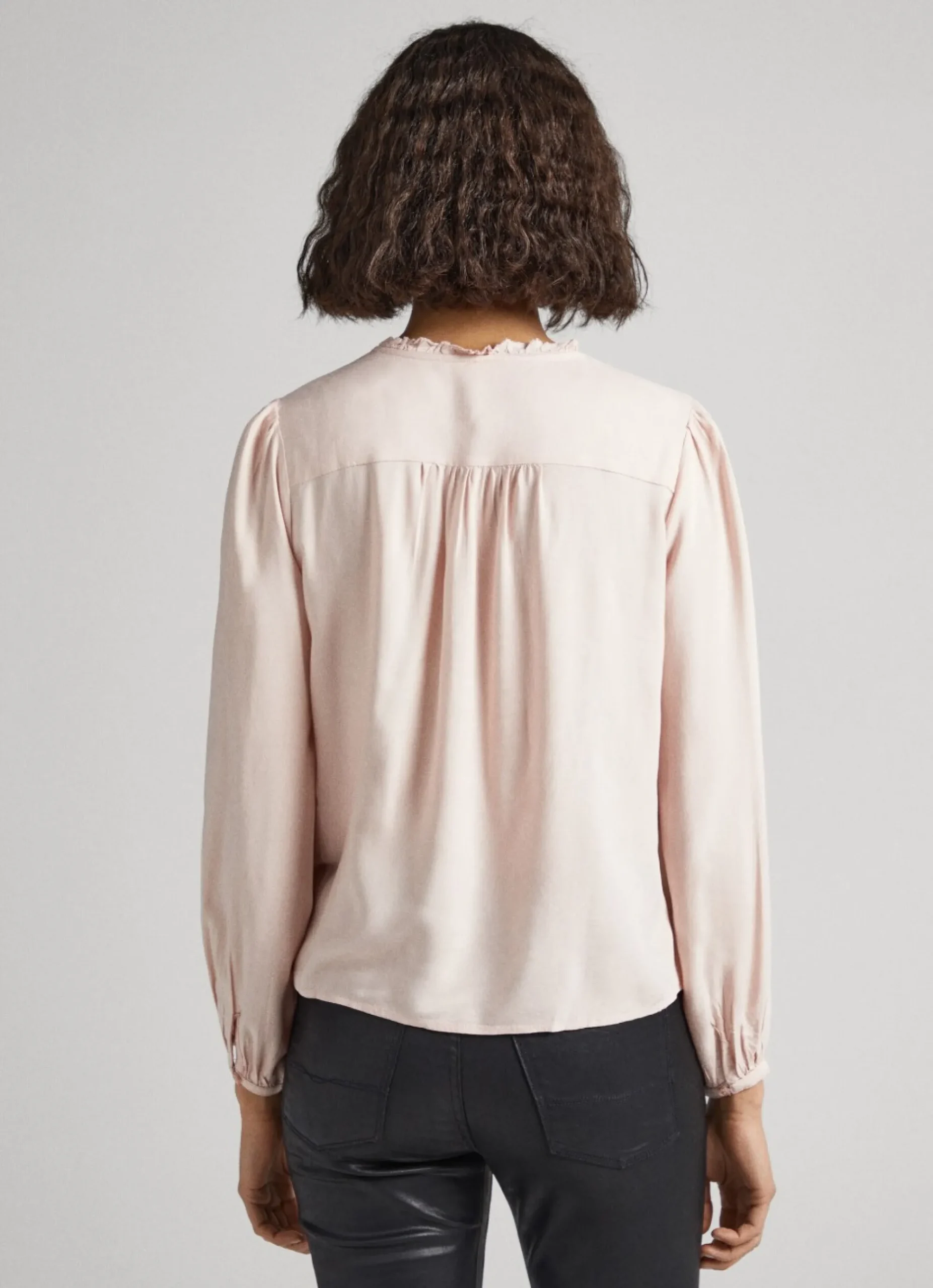 Mulher Pepe Jeans Camisas E Blusas>Blusa Bordada Com Corte Romantico