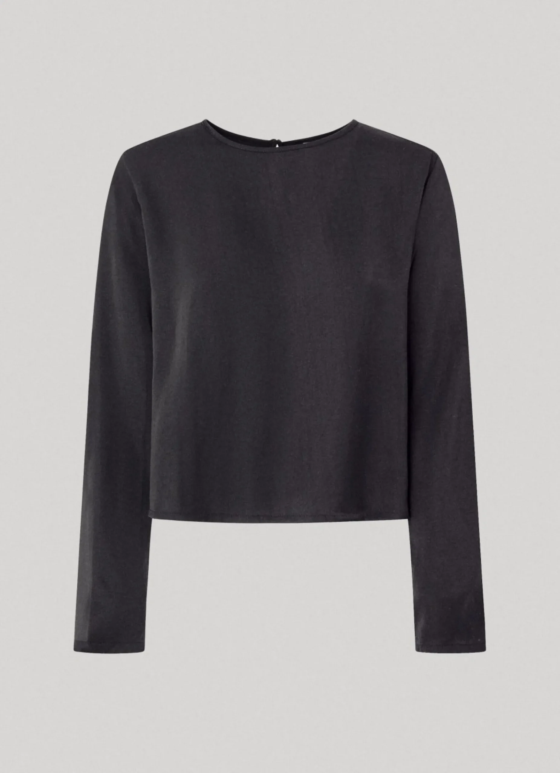 Mulher Pepe Jeans Camisas E Blusas>Blusa Cetim Cropped Fit