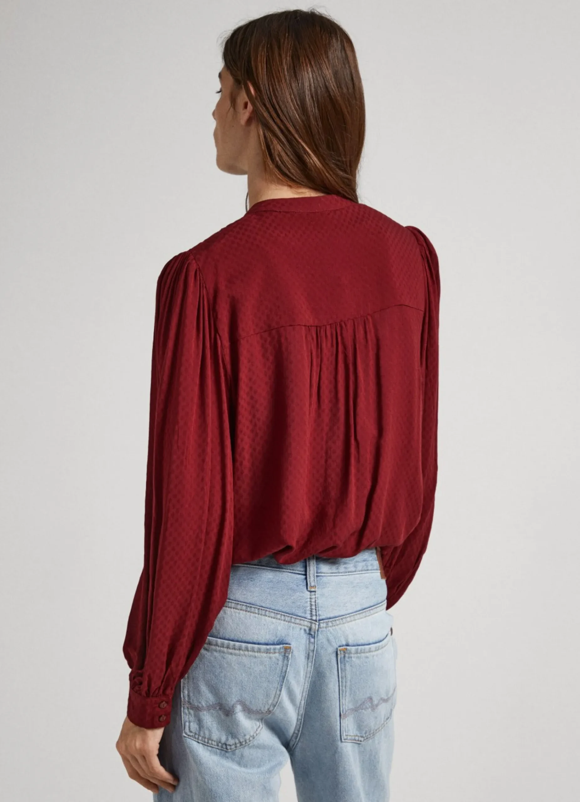 Mulher Pepe Jeans Camisas E Blusas>Blusa Com Detalhes Plissados