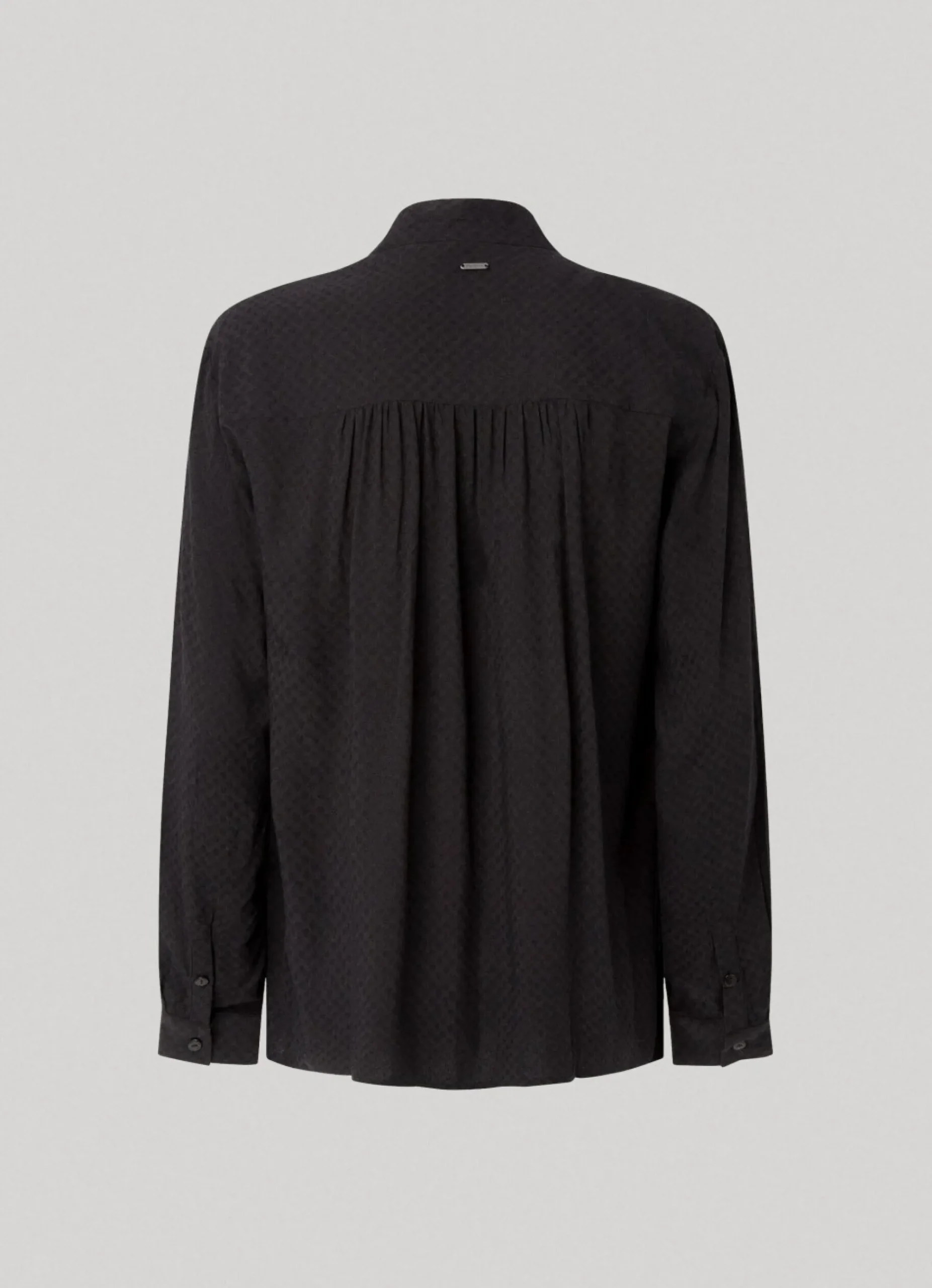 Mulher Pepe Jeans Camisas E Blusas>Blusa Dobby Laco Na Gola