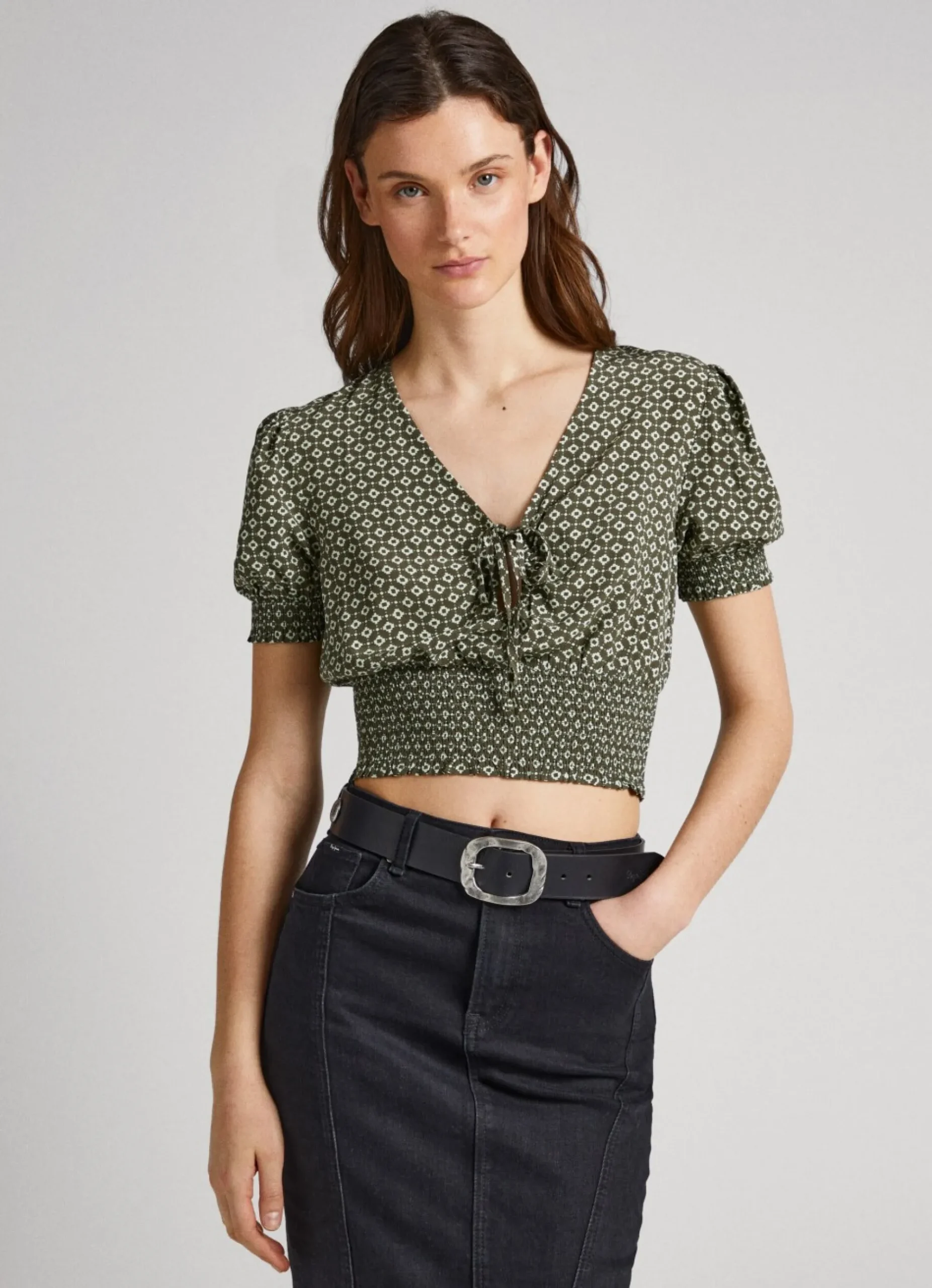 Mulher Pepe Jeans Camisas E Blusas>Blusa Estampado Geometrico