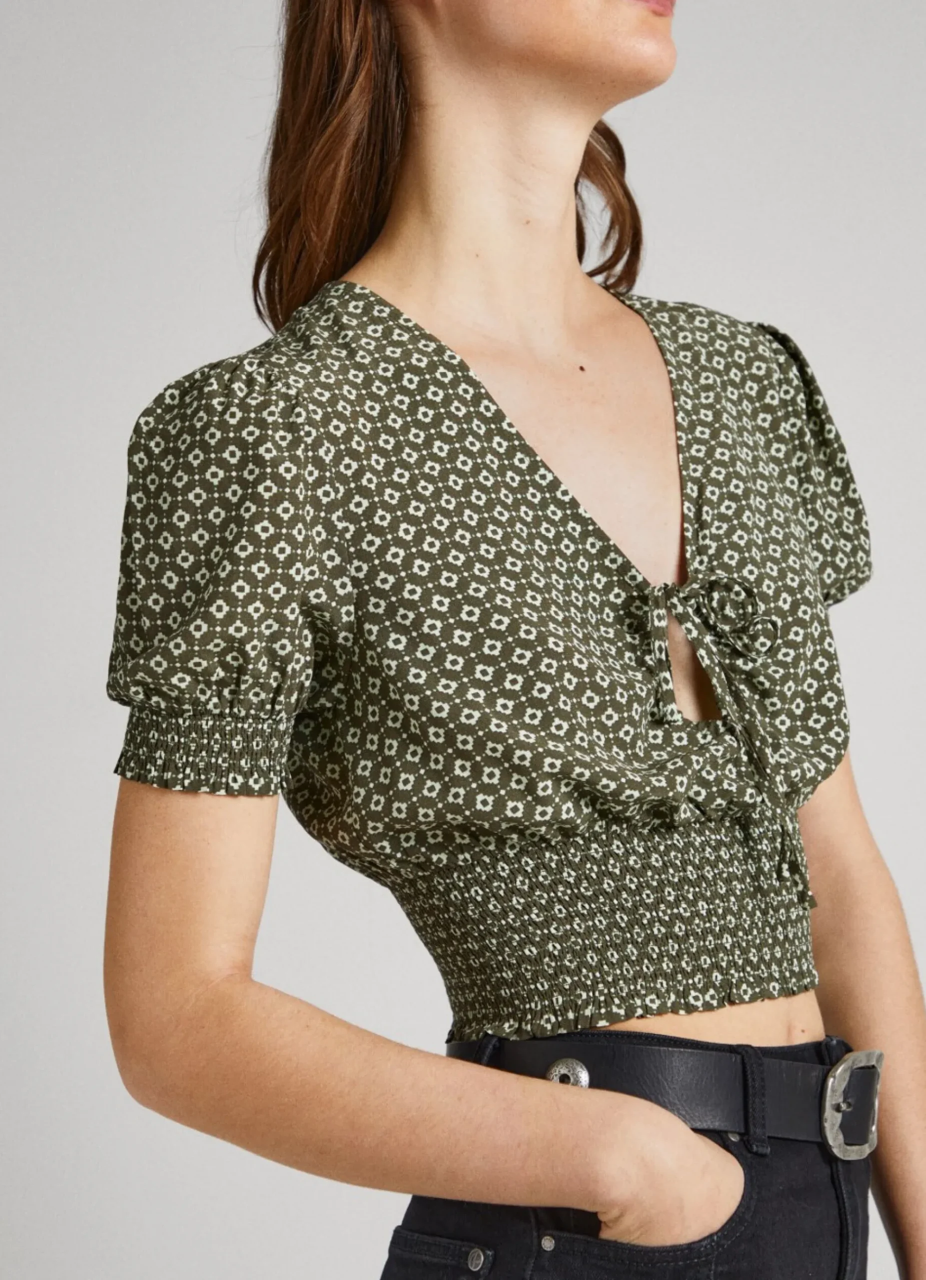 Mulher Pepe Jeans Camisas E Blusas>Blusa Estampado Geometrico