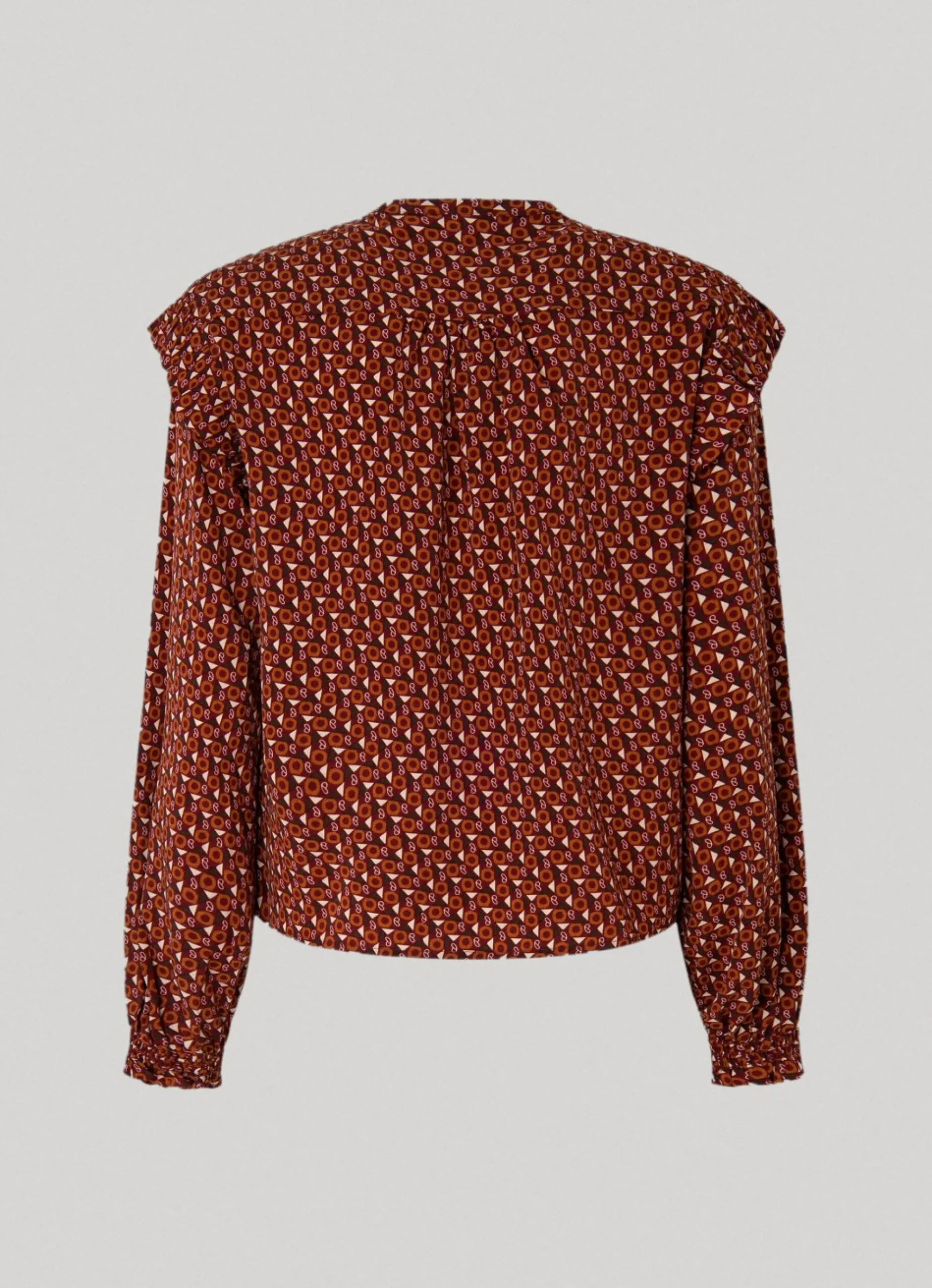 Mulher Pepe Jeans Camisas E Blusas>Blusa Padrao Geometrico
