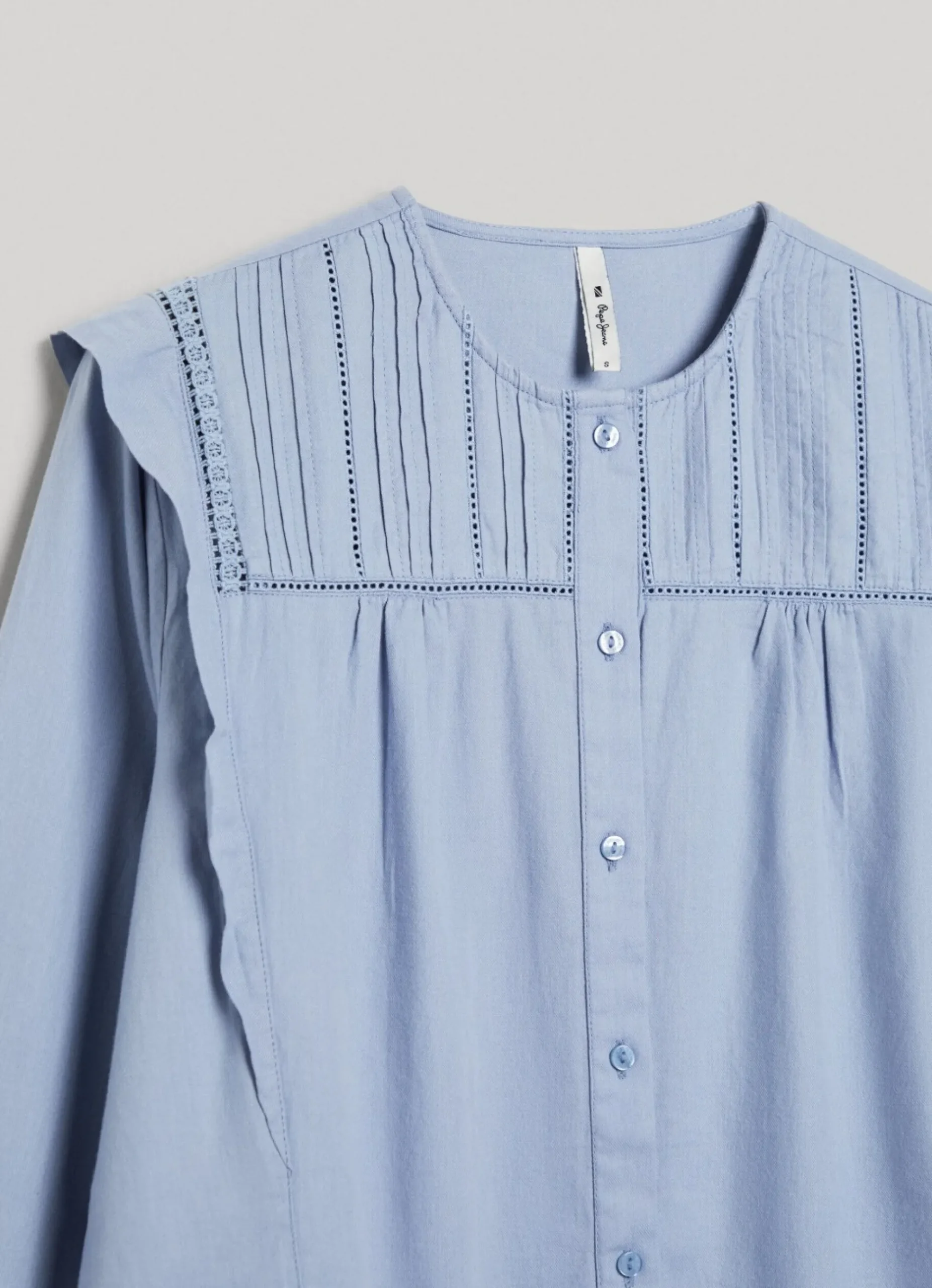 Mulher Pepe Jeans Camisas E Blusas>Blusa Sarja Algodao