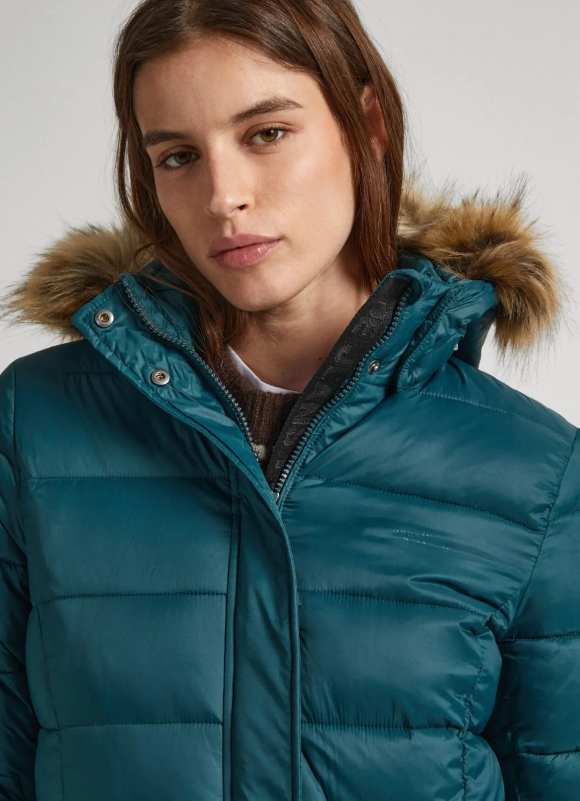 Mulher Pepe Jeans Casaco E Jaquetas>Blusao Comprido Acolchoado