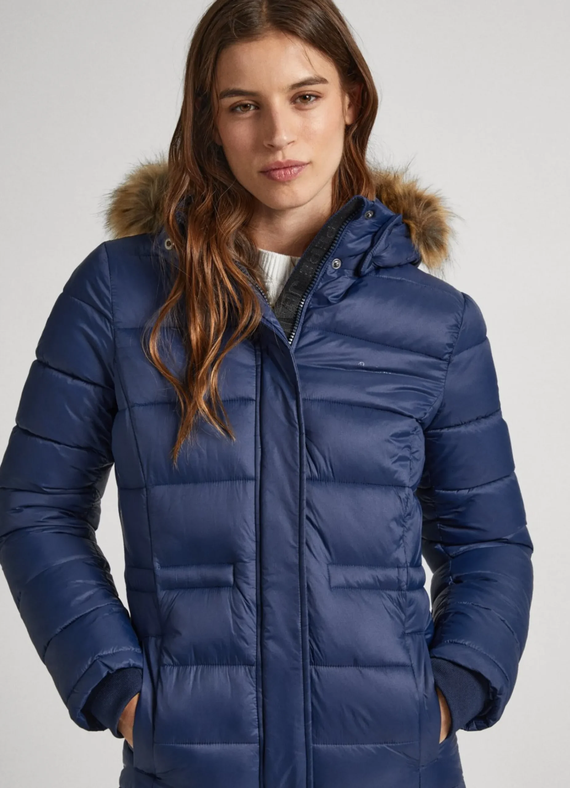 Mulher Pepe Jeans Casaco E Jaquetas>Blusao Comprido Acolchoado