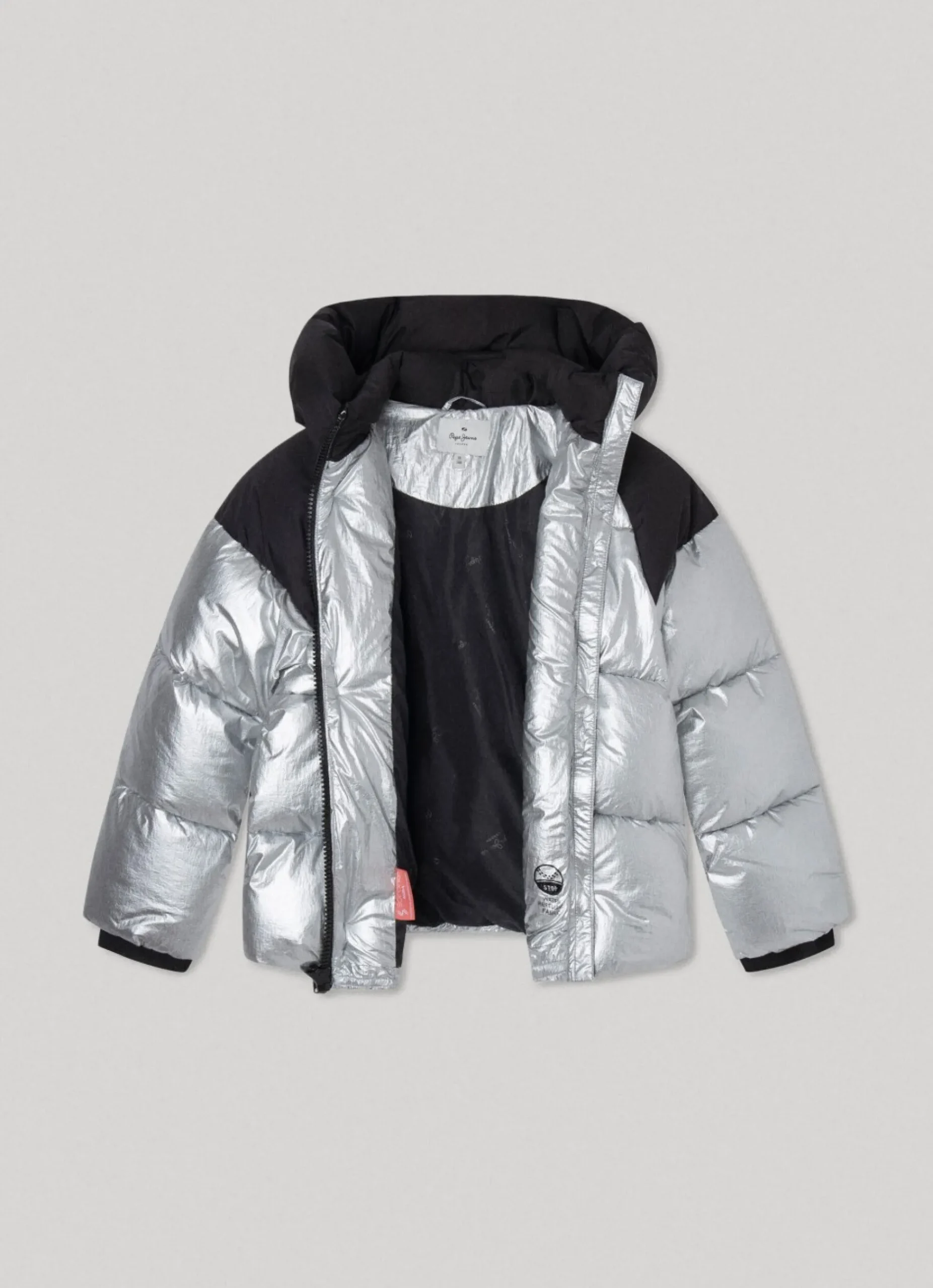 Rapariga Pepe Jeans Casaco E Jaquetas>Blusao Metalico Com Capuz