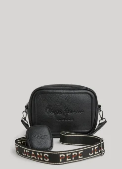 Mulher Pepe Jeans Bolsas E Mochilas>Bolsa De Ombro De Couro Para Camera