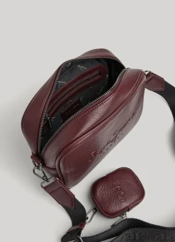 Mulher Pepe Jeans Bolsas E Mochilas>Bolsa De Ombro De Couro Para Camera