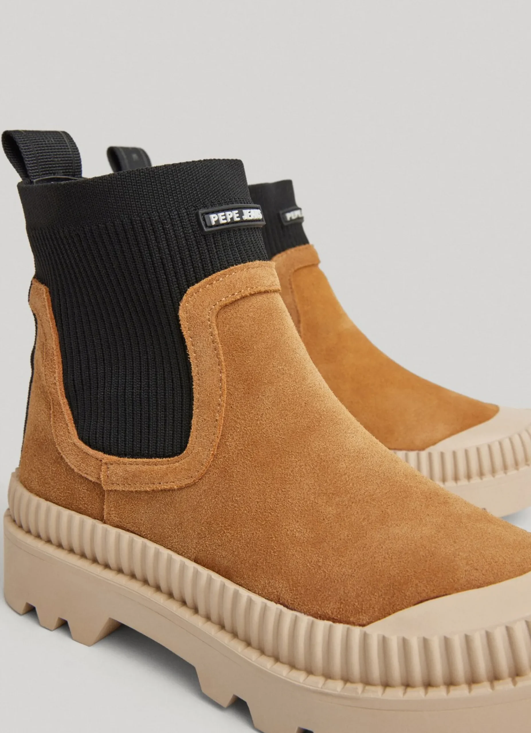 Mulher Pepe Jeans Botas E Sapatos>Bota Cano Medio Detalhe Meia
