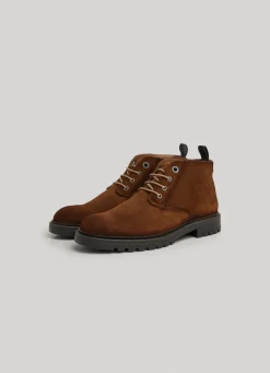 Homem Pepe Jeans Botas E Sapatos>Botas Cano Baixo Em Camurca