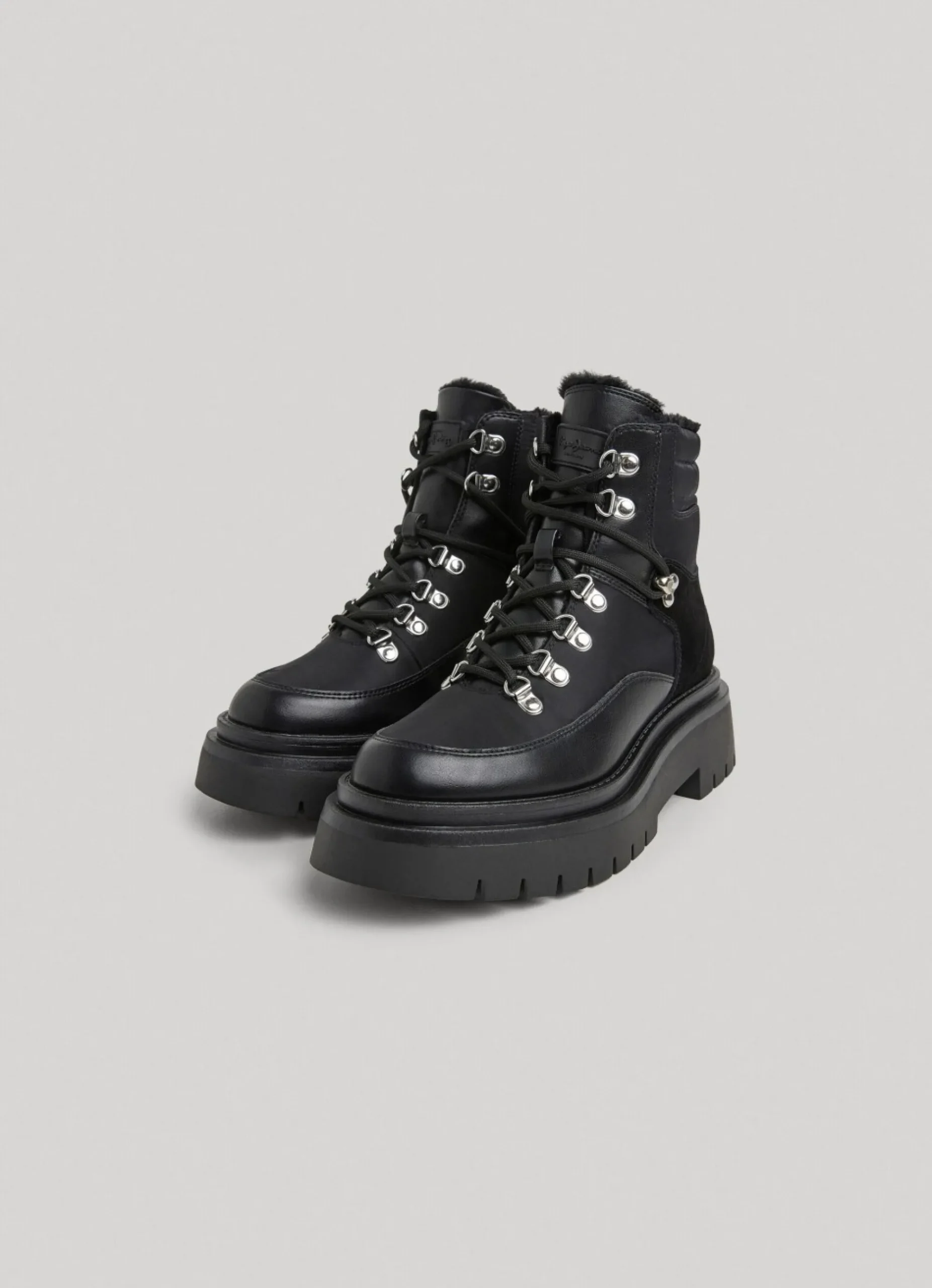 Mulher Pepe Jeans Botas E Sapatos>Botas Cano Medio Com Cordoes