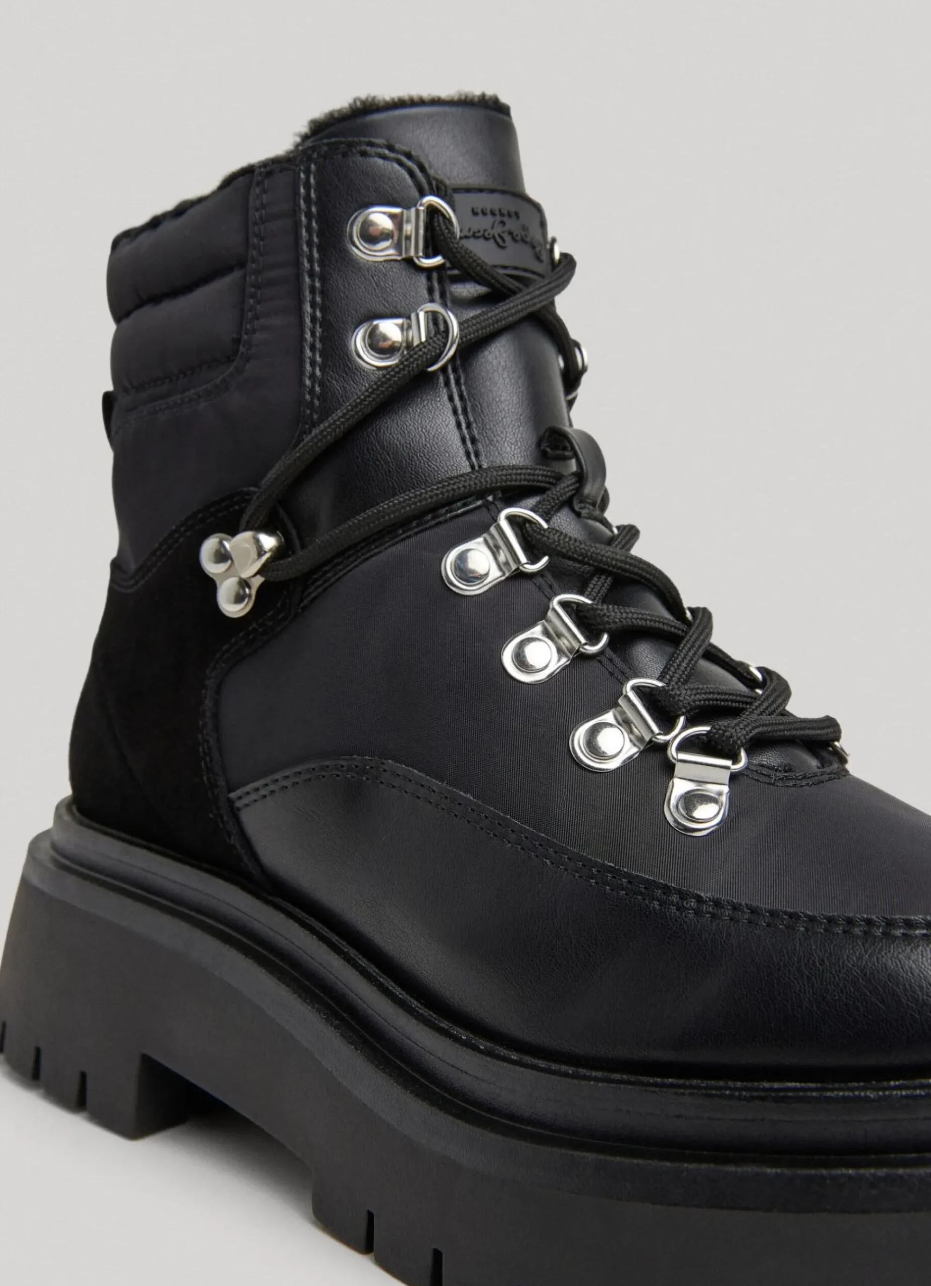 Mulher Pepe Jeans Botas E Sapatos>Botas Cano Medio Com Cordoes