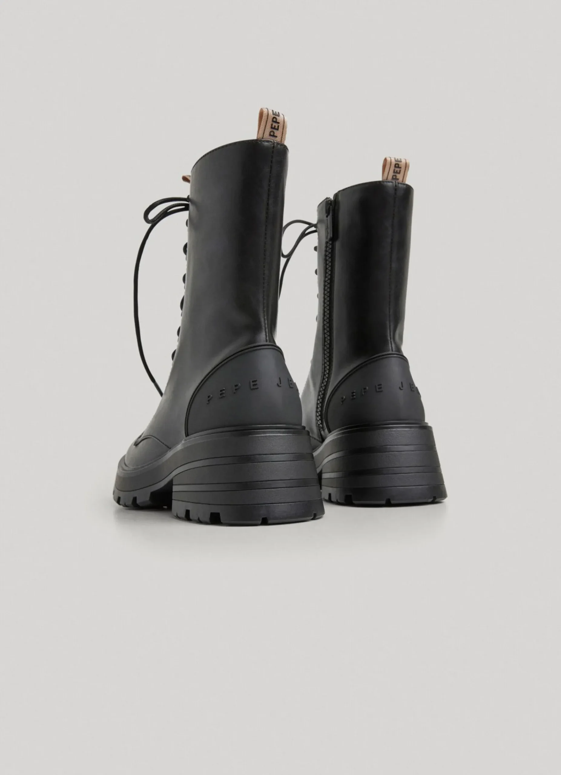 Mulher Pepe Jeans Botas E Sapatos>Botas Cano Medio Com Cordoes