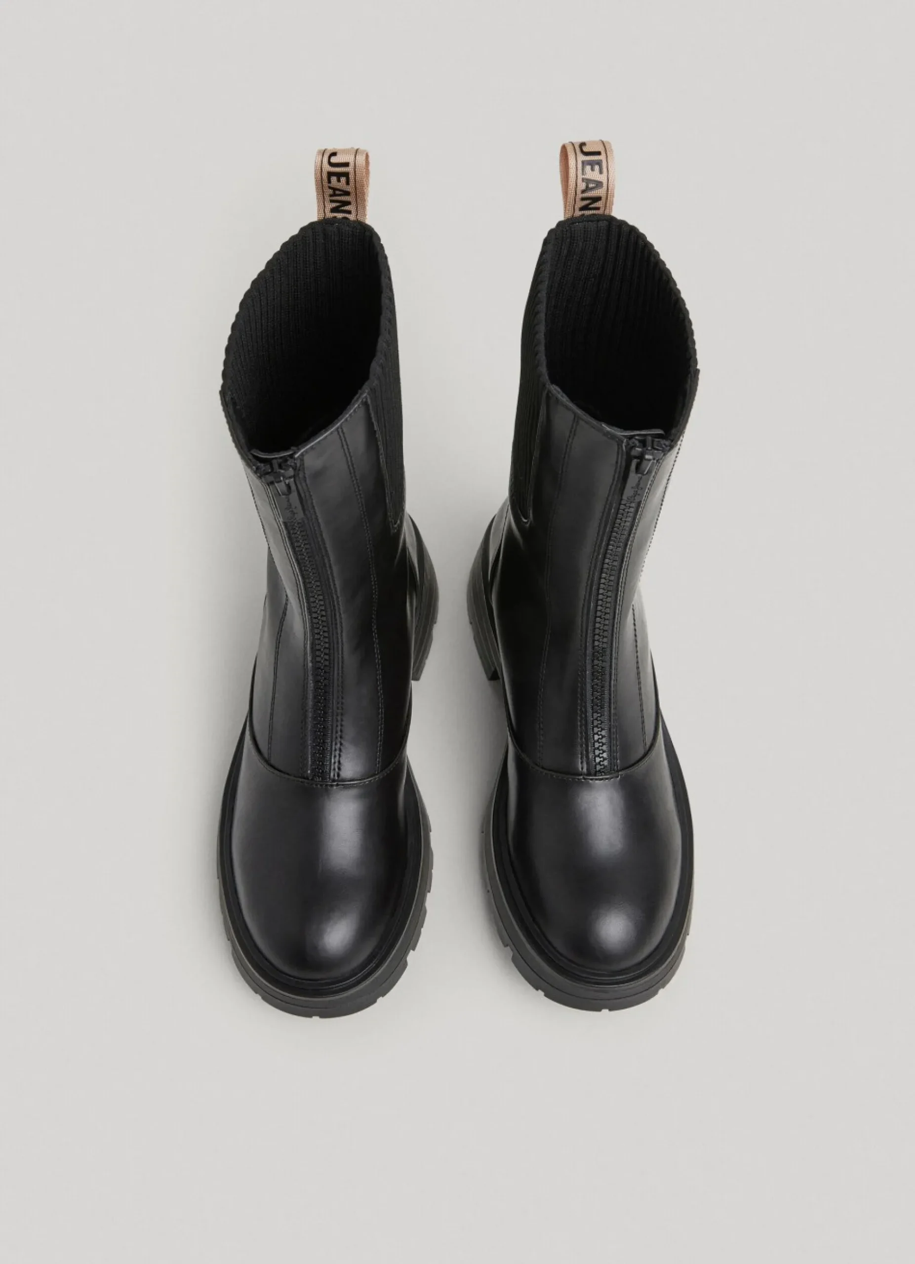 Mulher Pepe Jeans Botas E Sapatos>Botas Cano Medio Tecido Combinado