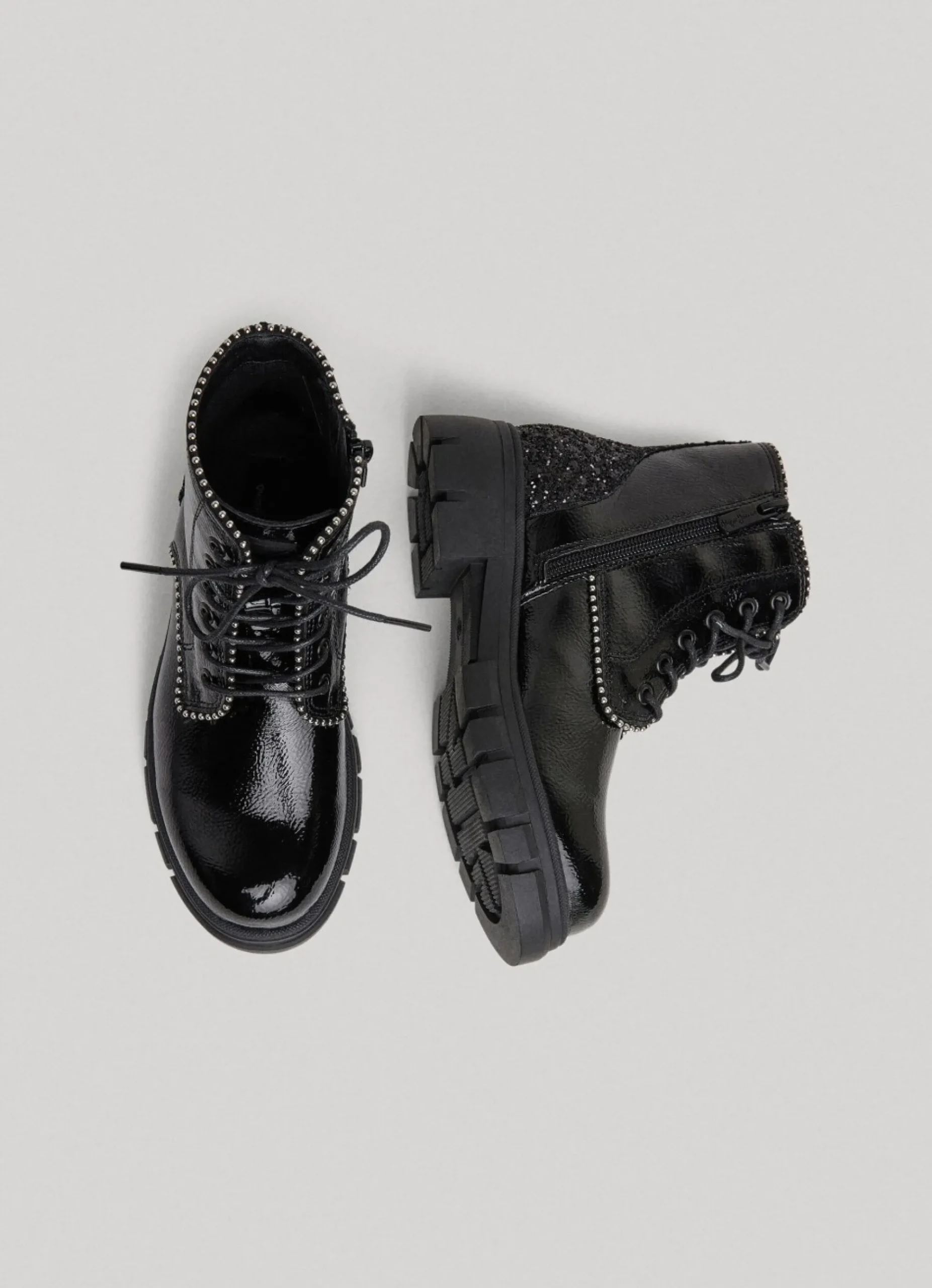 Rapariga Pepe Jeans Calçado>Botas Com Cordoes E Meio Cano