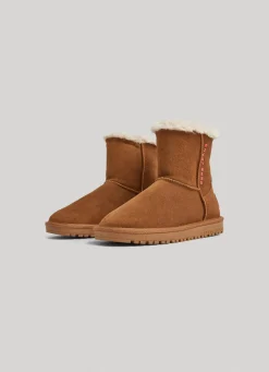 Mulher Pepe Jeans Botas E Sapatos>Botas De Camurca Cano Medio