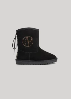 Mulher Pepe Jeans Botas E Sapatos>Botas De Camurca Cano Medio