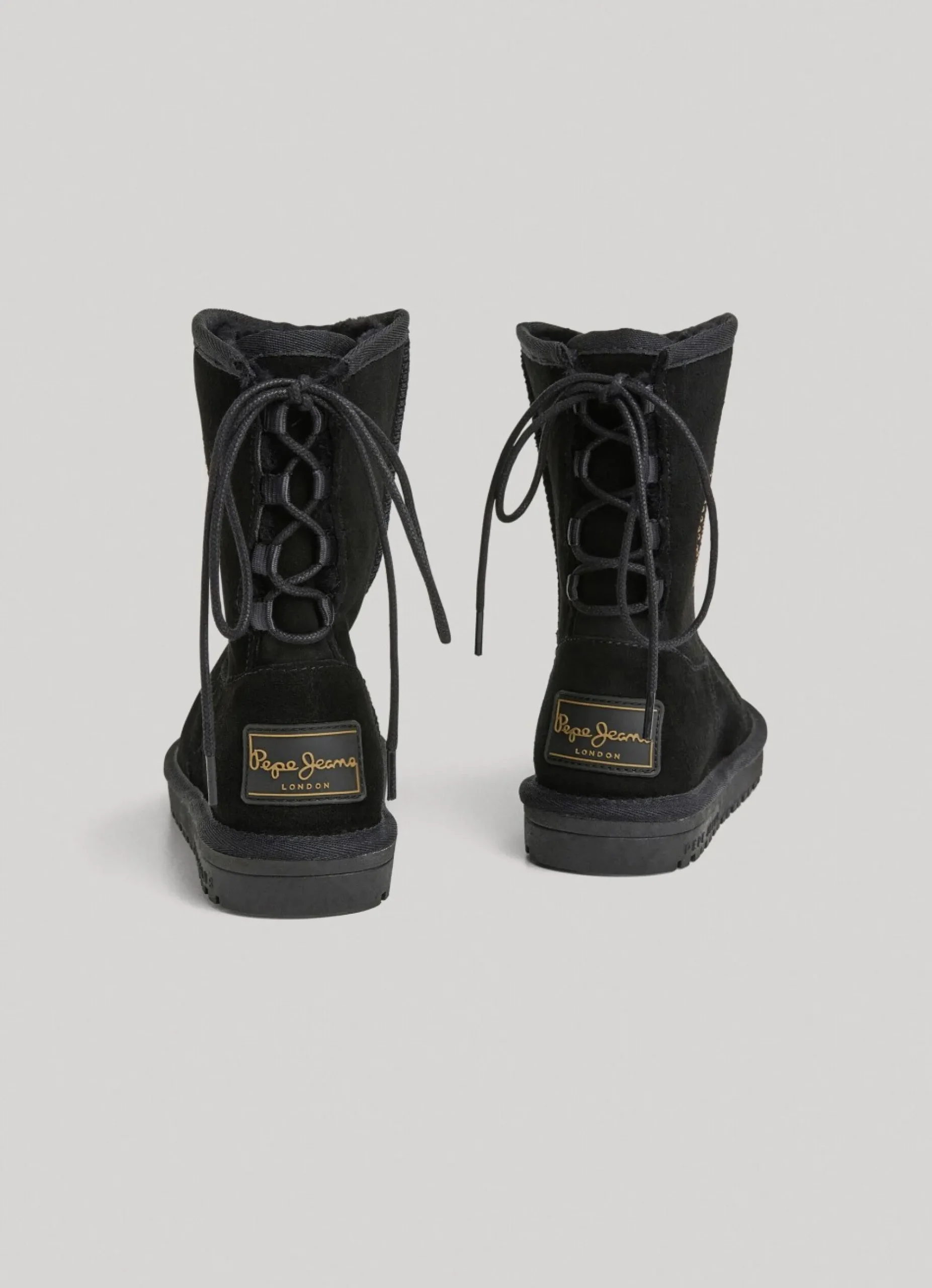 Mulher Pepe Jeans Botas E Sapatos>Botas De Camurca Cano Medio