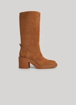 Mulher Pepe Jeans Botas E Sapatos>Botas De Cano Alto De Camurca