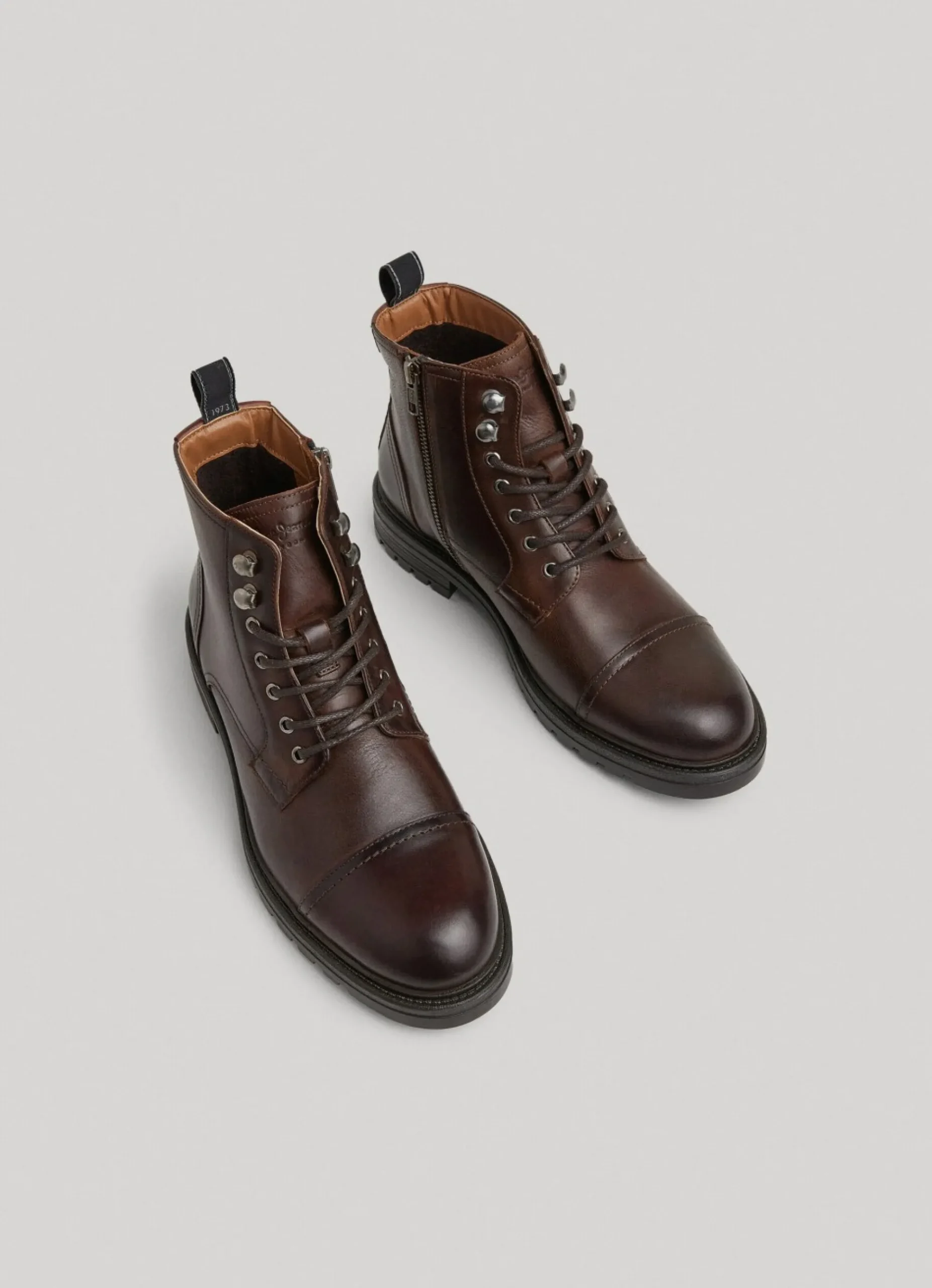 Homem Pepe Jeans Botas E Sapatos>Botas De Couro De Cano Medio