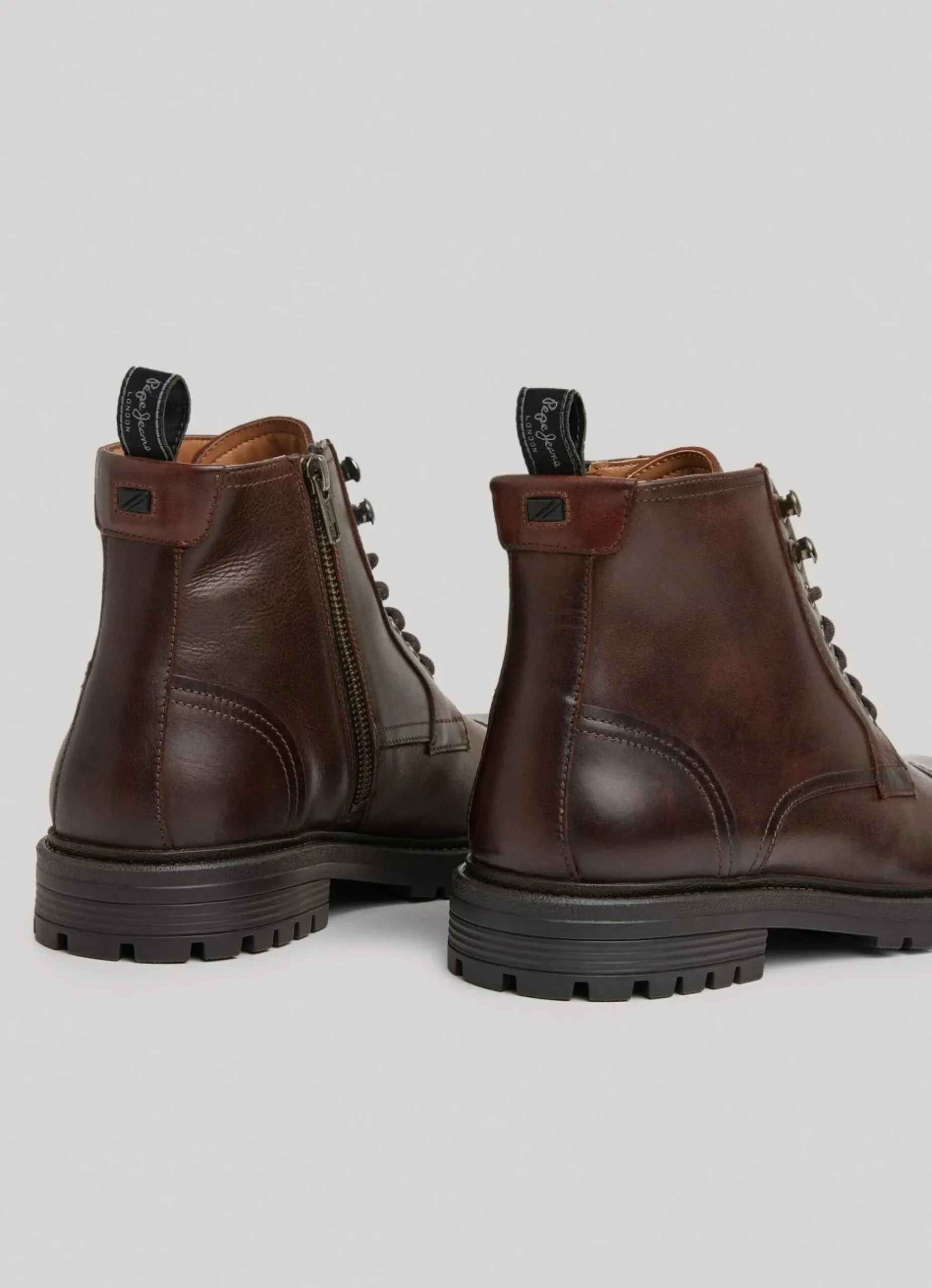 Homem Pepe Jeans Botas E Sapatos>Botas De Couro De Cano Medio