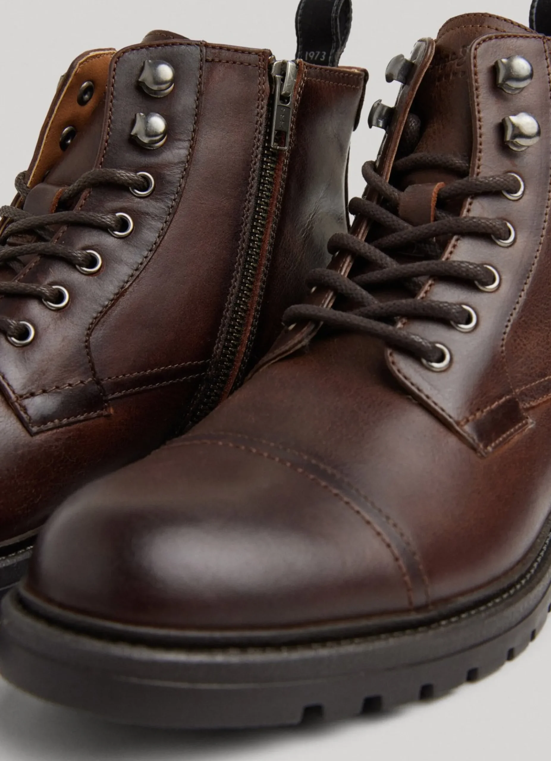 Homem Pepe Jeans Botas E Sapatos>Botas De Couro De Cano Medio