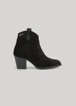 Mulher Pepe Jeans Botas E Sapatos>Botim De Camurca Com Fecho