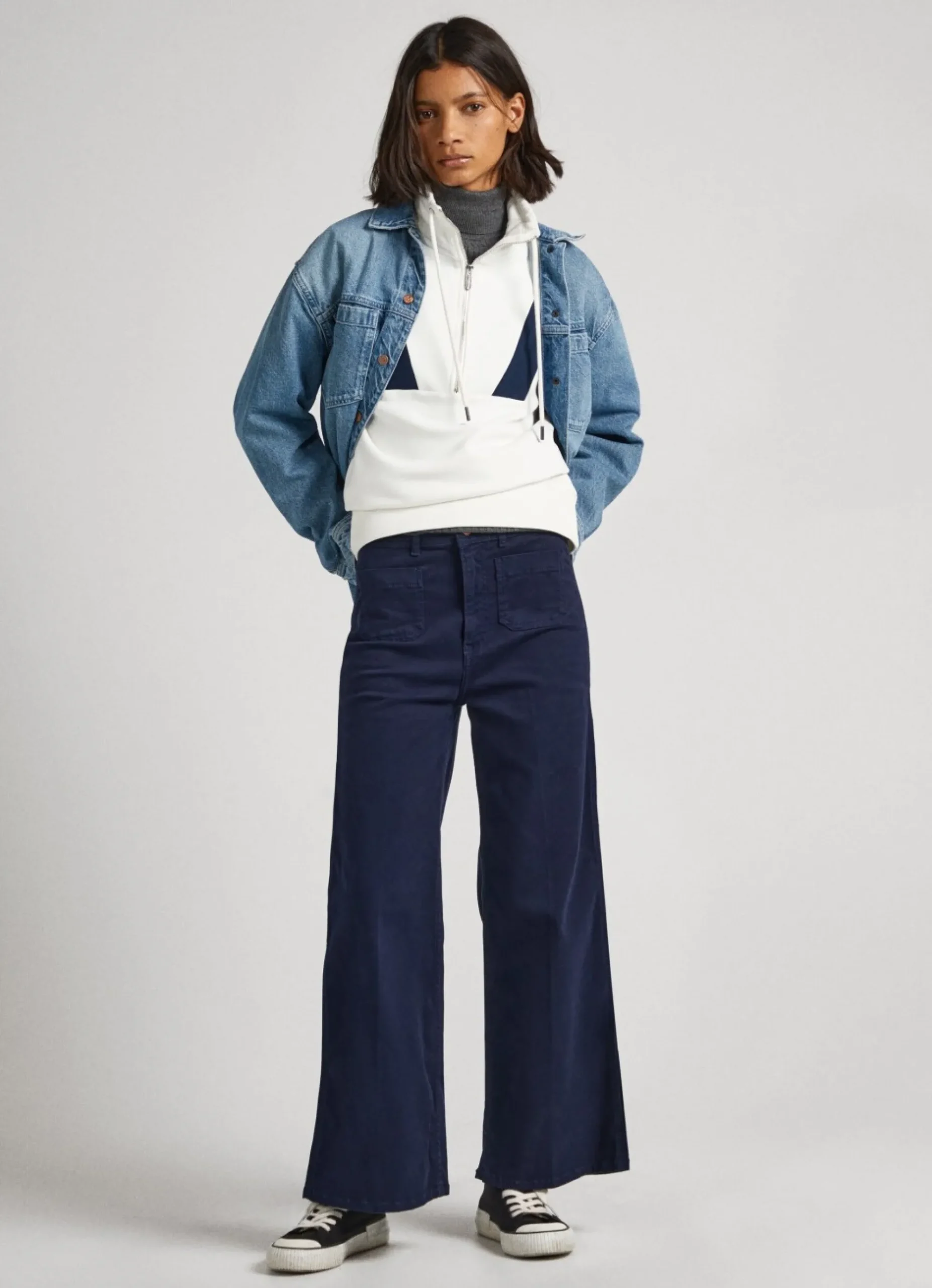 Mulher Pepe Jeans Calças>Calças 5 Bolsos Relaxed Fit