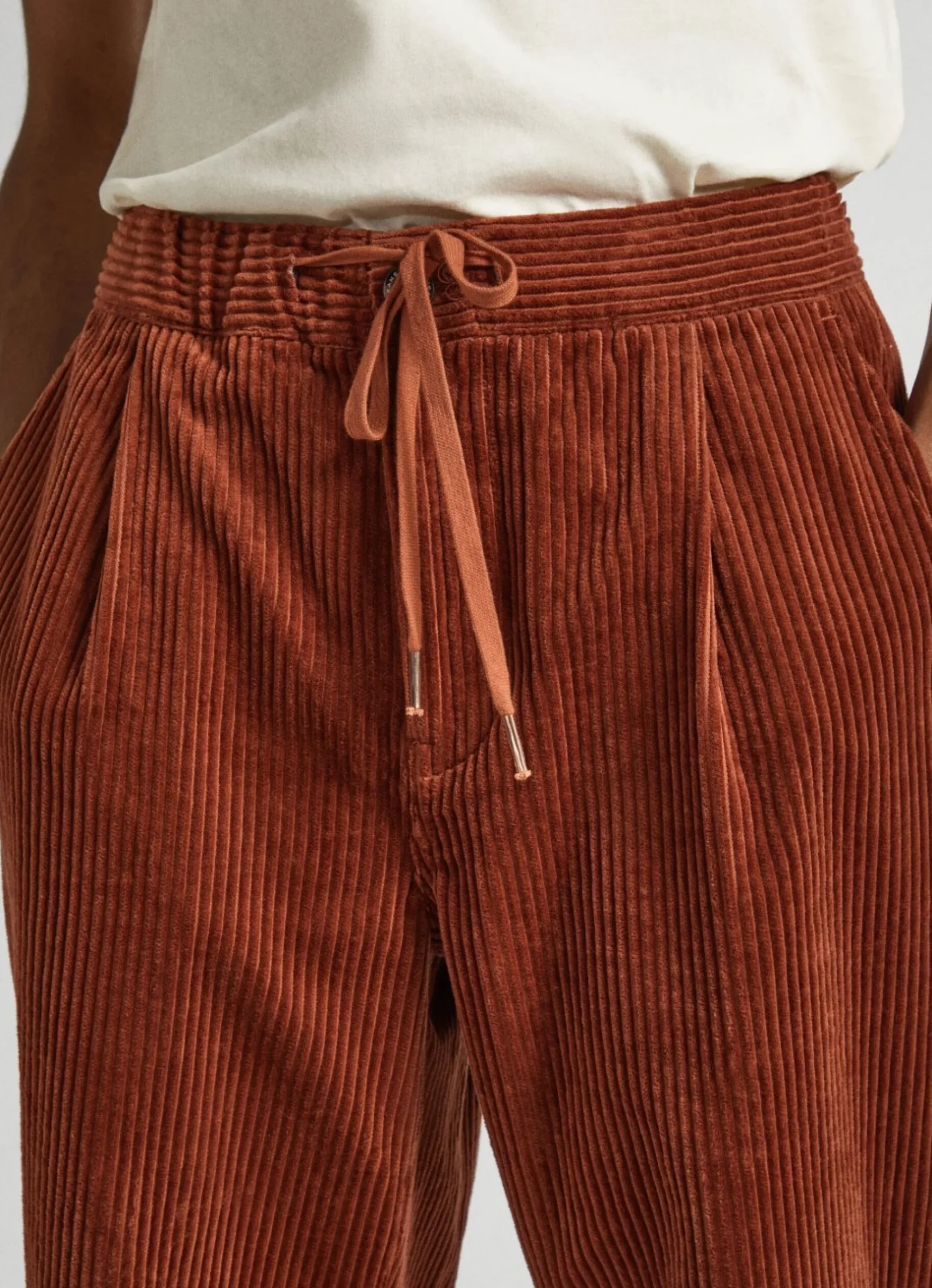 Homem Pepe Jeans Calças>Calças Bombazina Loose Fit Alban