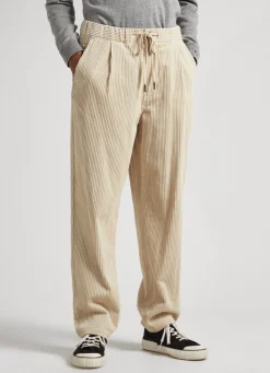 Homem Pepe Jeans Calças>Calças Bombazina Loose Fit Alban