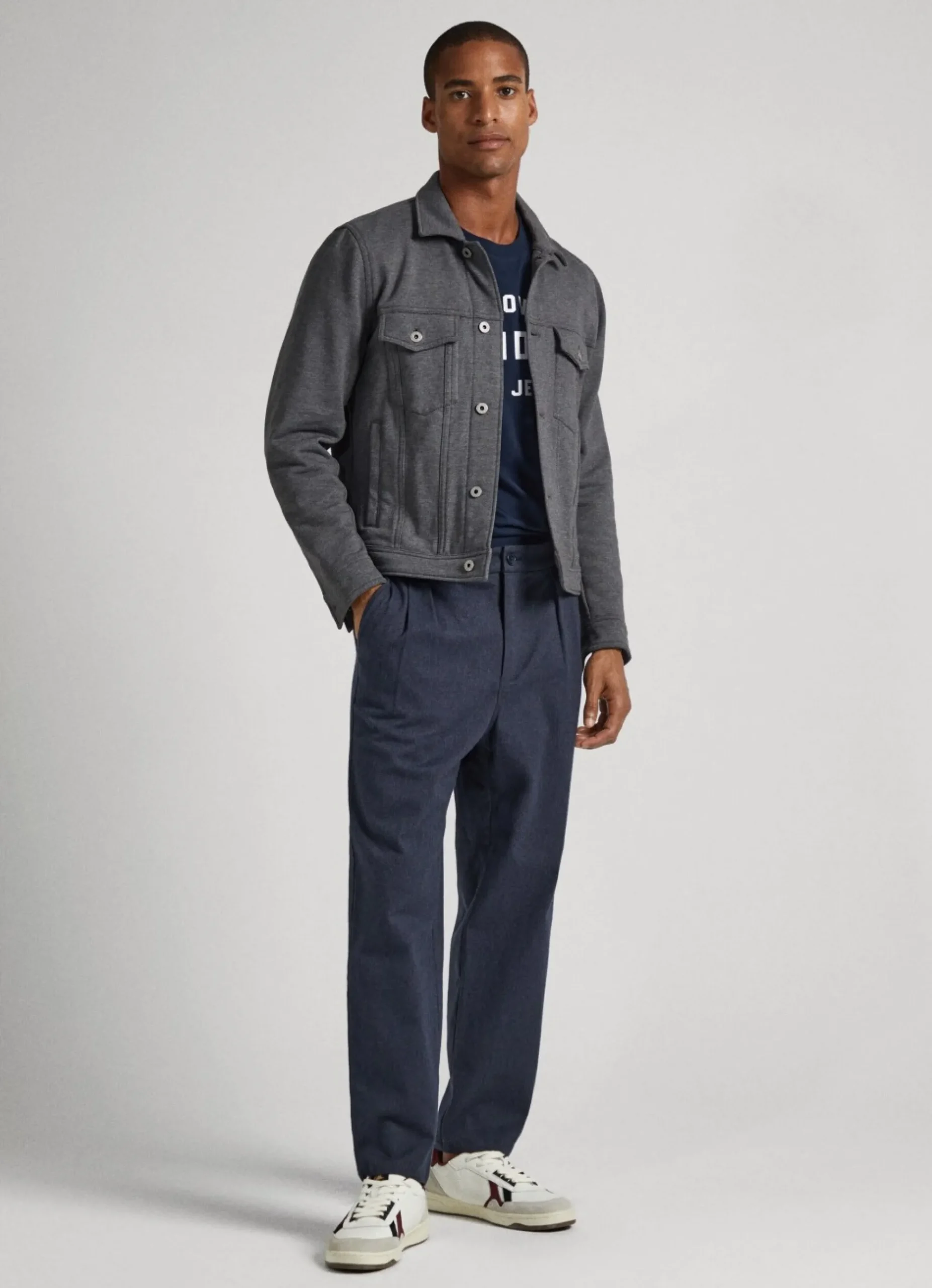 Homem Pepe Jeans Calças>Calças Chino Espinha De Peixe
