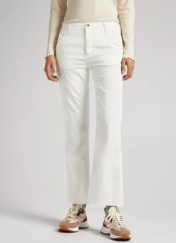 Mulher Pepe Jeans Calças>Calças Chino Flare Fit