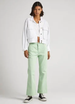 Mulher Pepe Jeans Calças>Calças Chino Flare Fit