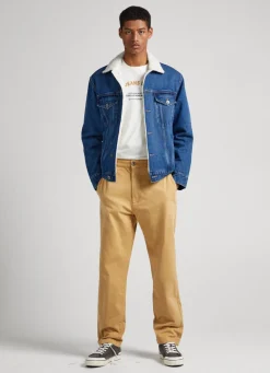 Homem Pepe Jeans Calças>Calças Chino Nils Loose Fit