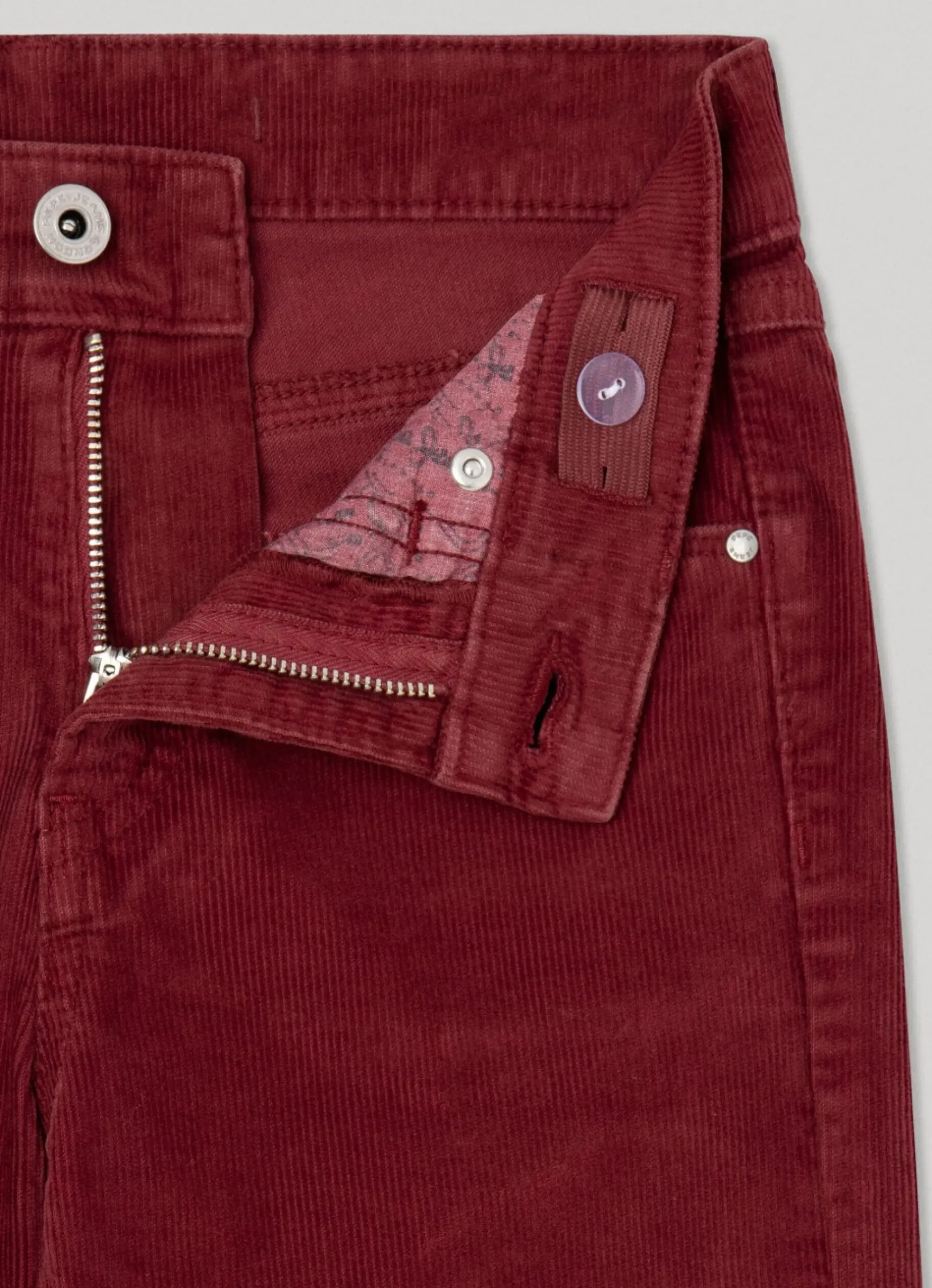 Rapariga Pepe Jeans Calças>Calças Com 5 Bolsos De Veludo