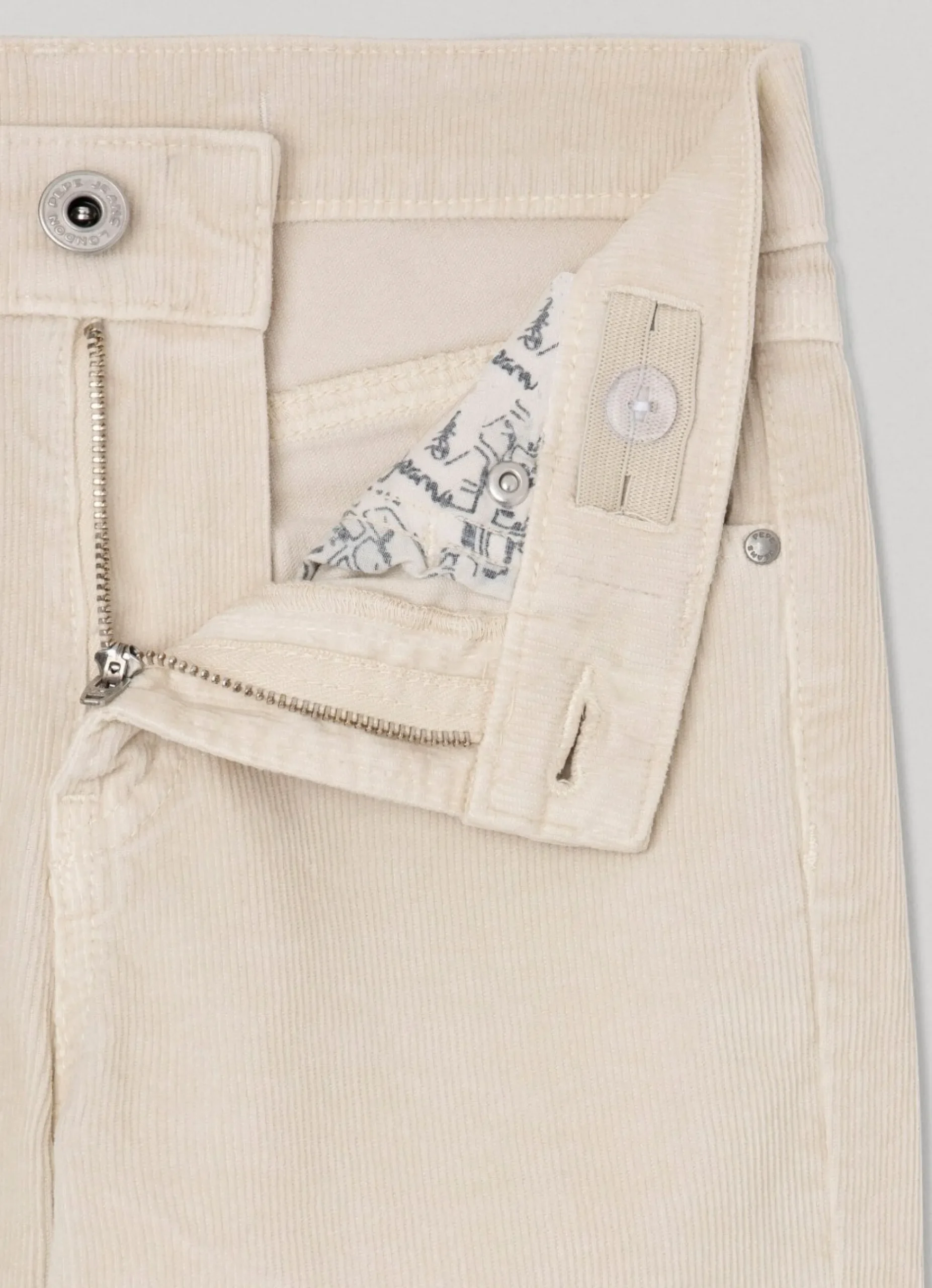 Rapariga Pepe Jeans Calças>Calças Com 5 Bolsos De Veludo