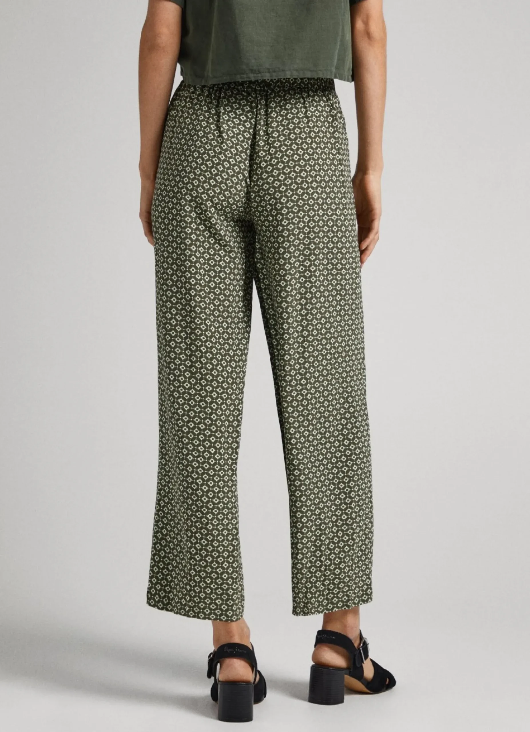 Mulher Pepe Jeans Calças>Calças Com Padrao Geometrico