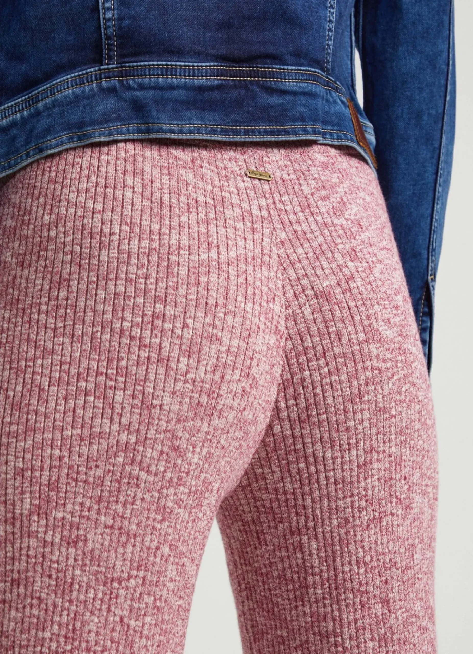Mulher Pepe Jeans Malhas>Calças De Algodao Melange