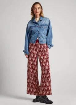 Mulher Pepe Jeans Calças>Calças De Pijama Ornamental