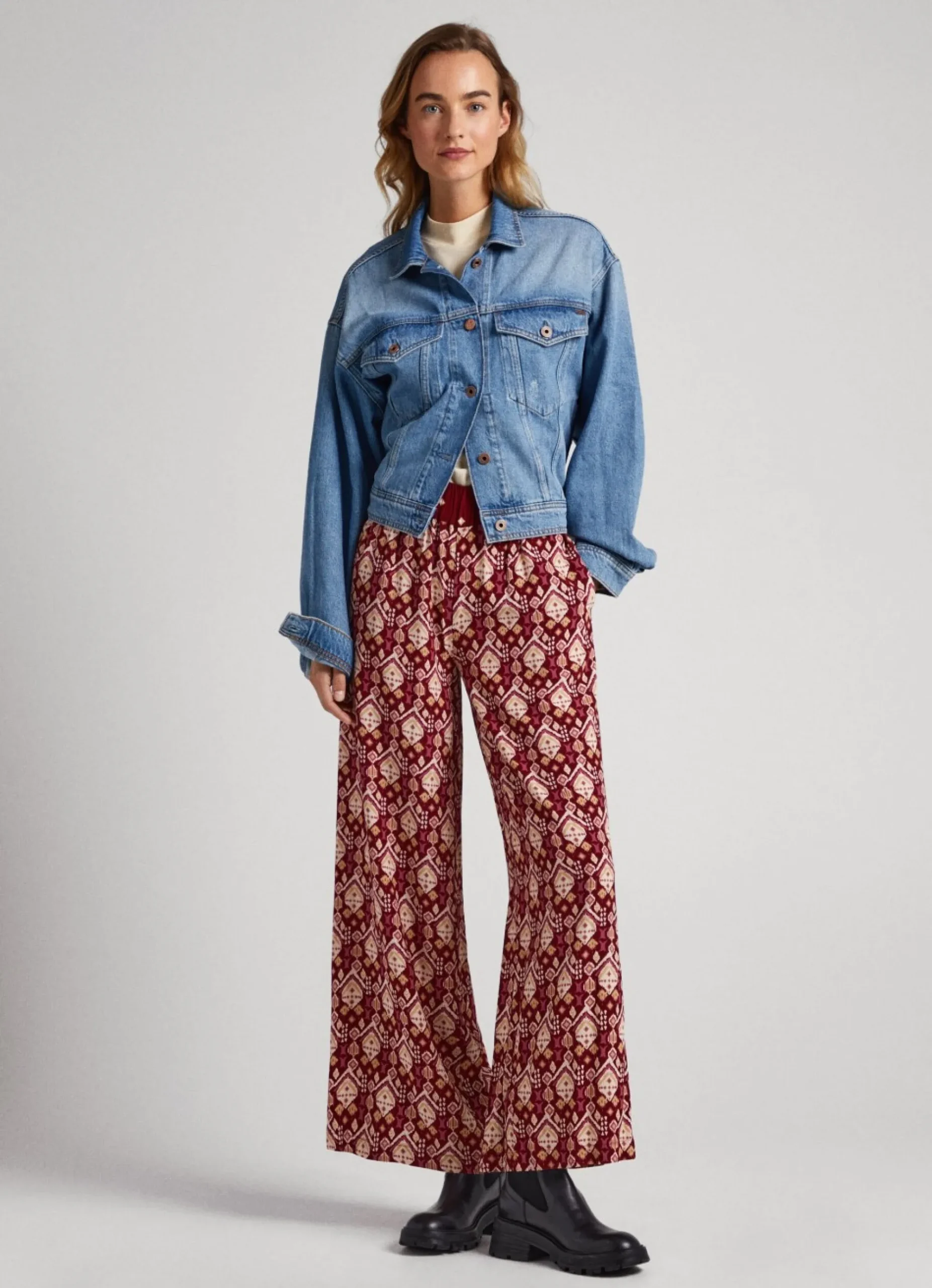 Mulher Pepe Jeans Calças>Calças De Pijama Ornamental