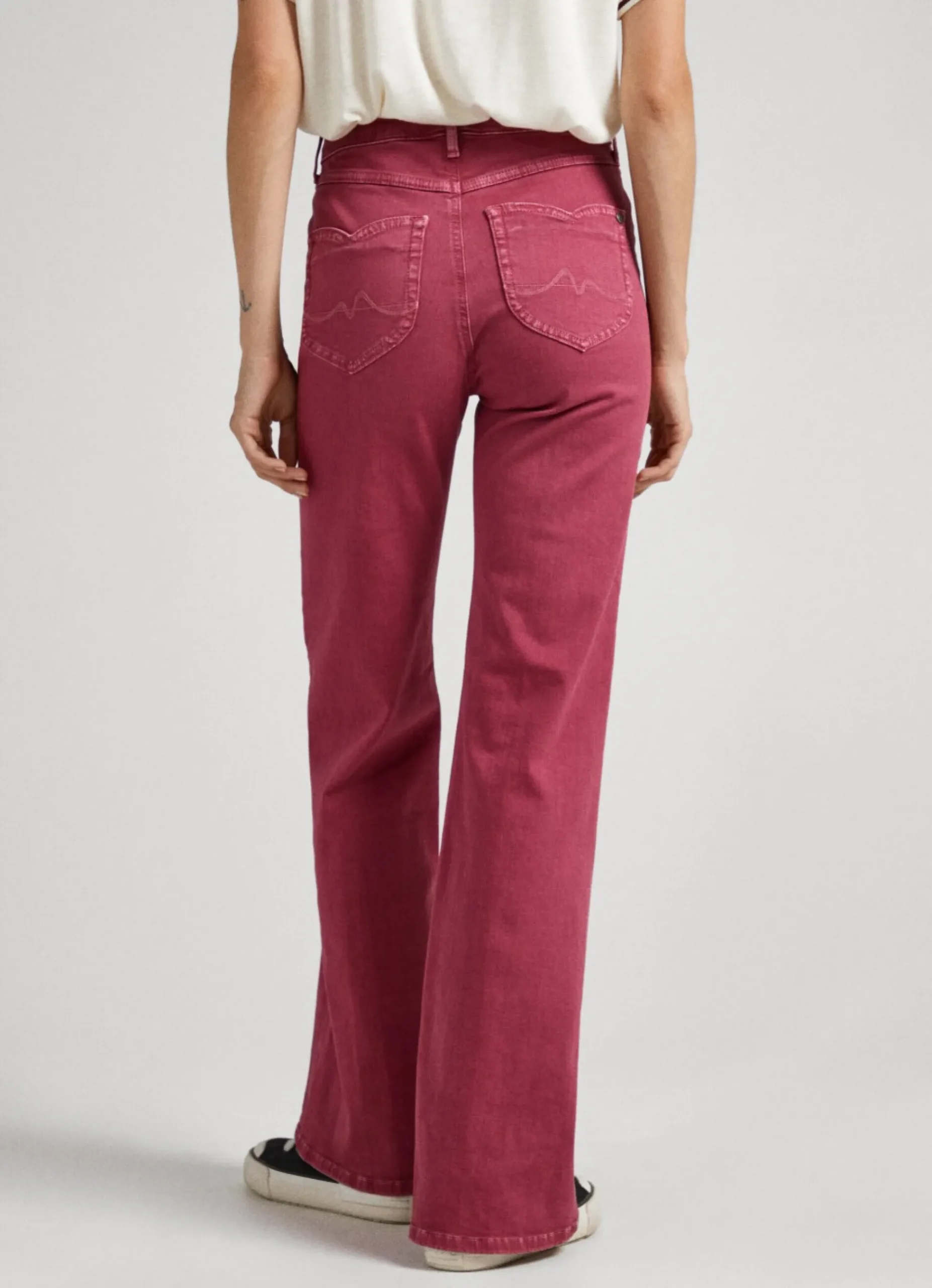 Mulher Pepe Jeans Calças>Calças Flare-Fit De 5 Bolsos