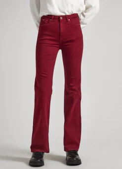 Mulher Pepe Jeans Calças>Calças Flare-Fit De 5 Bolsos