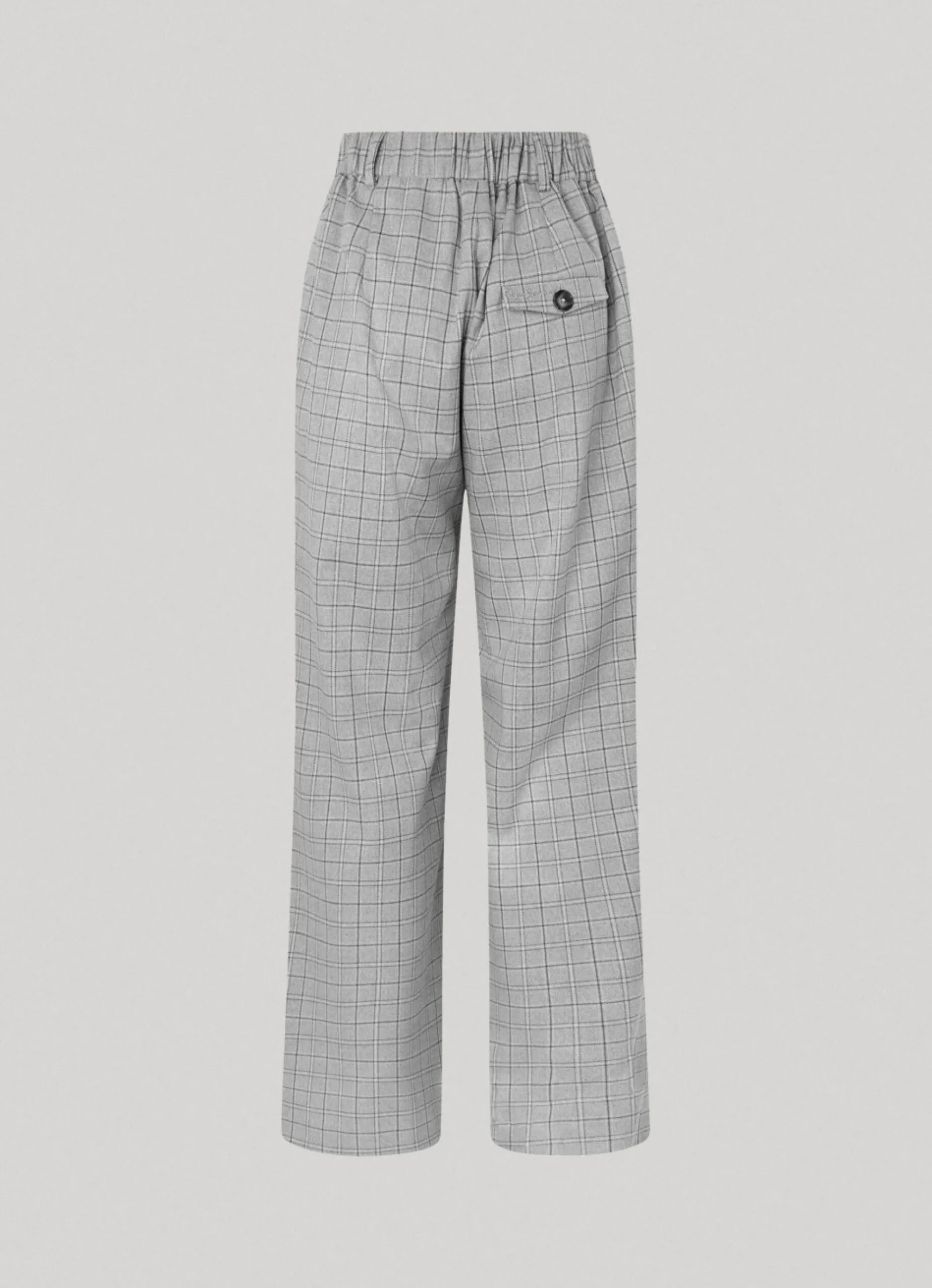 Mulher Pepe Jeans Calças>Calças Retas Xadrez
