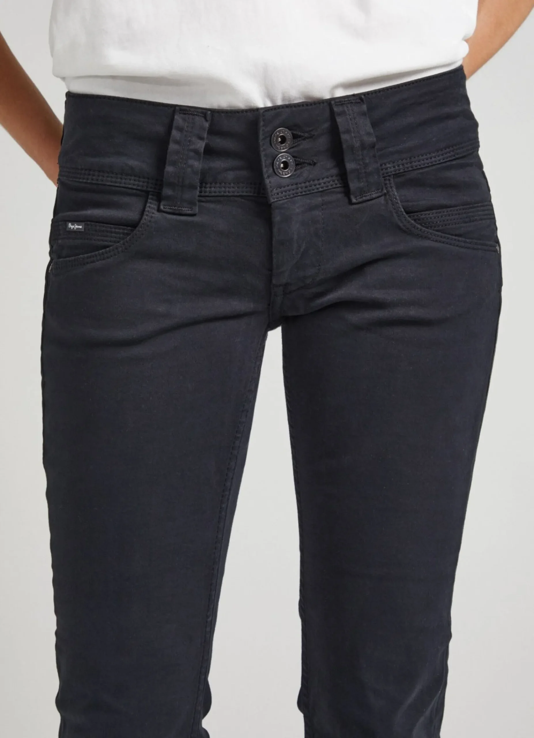 Mulher Pepe Jeans Calças>Calças Straight Fit Com 5 Bolsos